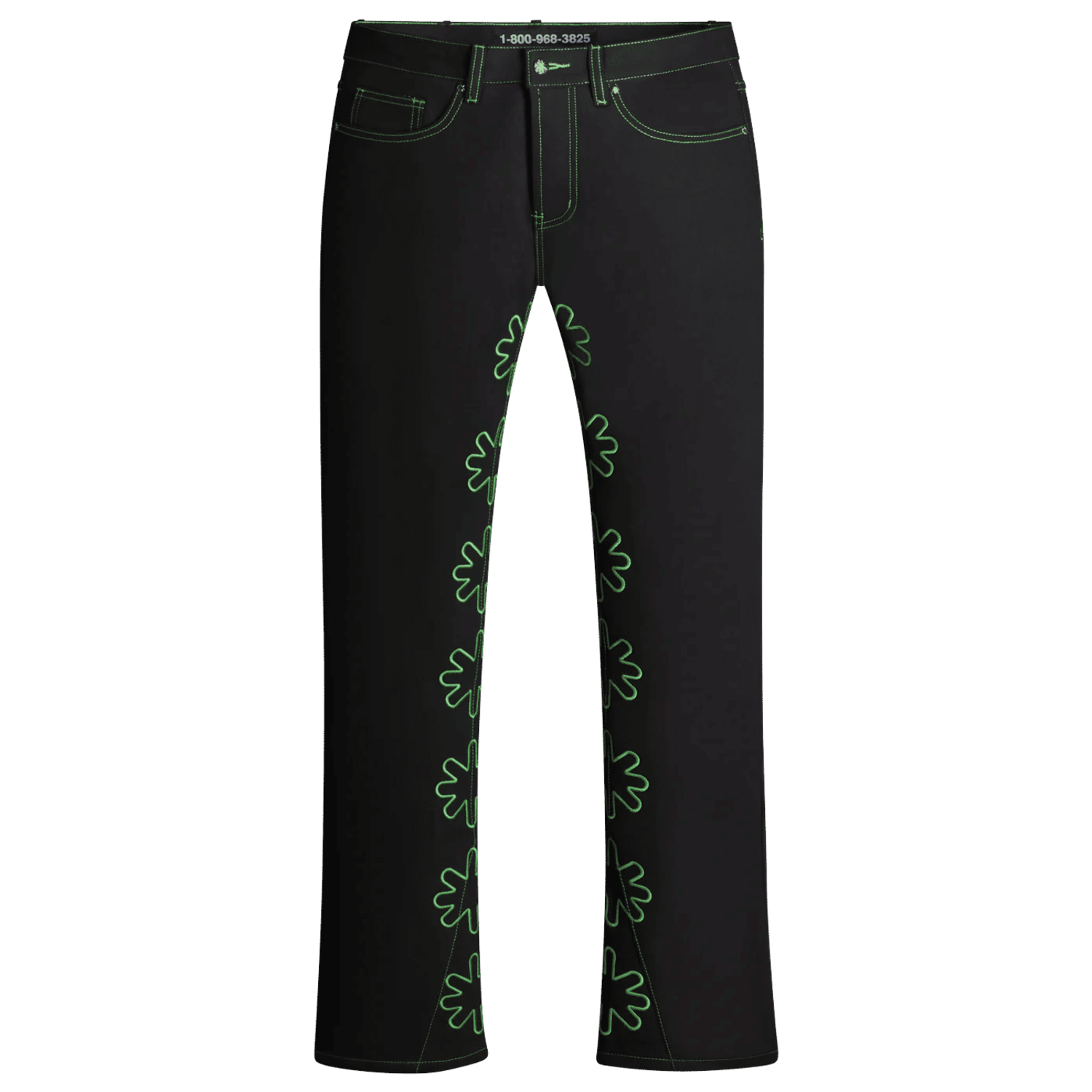 LostShdws Drkshdws Outline Denim Pants Green