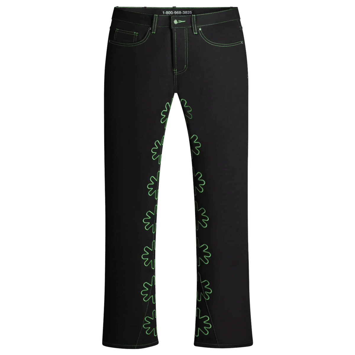 LostShdws Drkshdws Outline Denim Pants Green