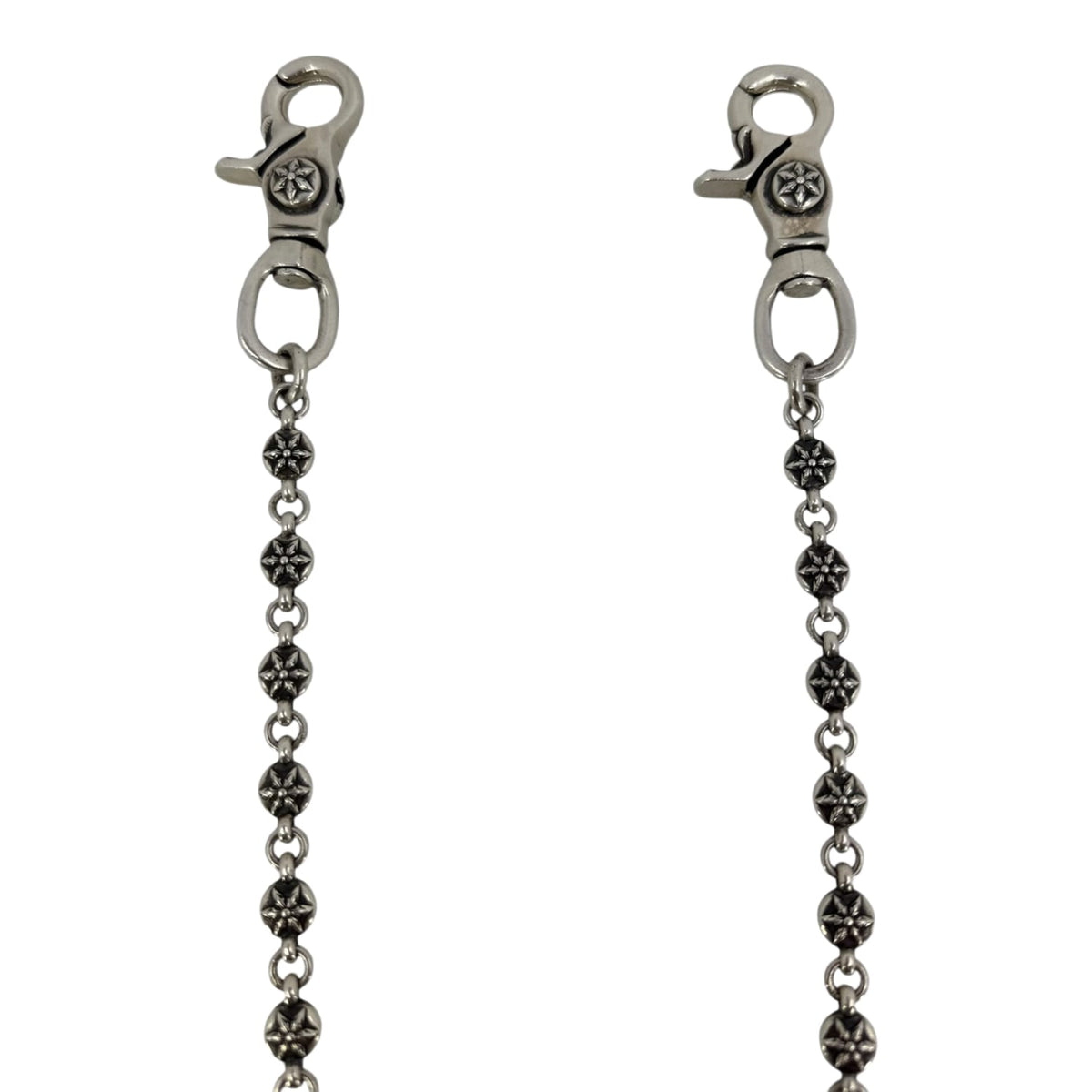 Chrome Hearts Silver XXL Crossball Wallet Chain