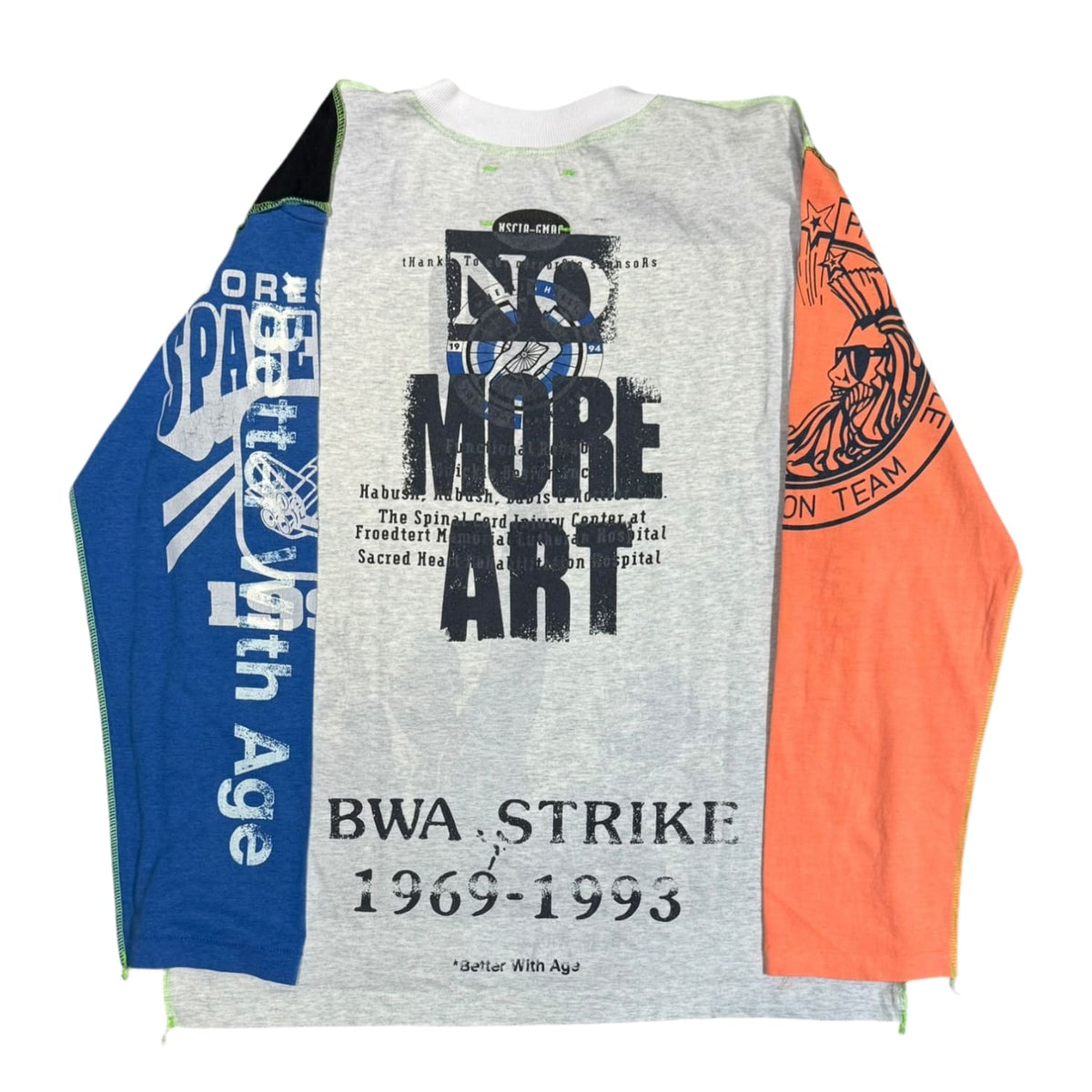 Better With Age Gently Reversible Long Sleeve Shirt Peach/Blue