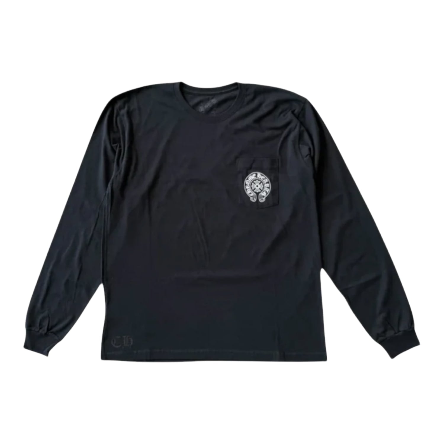 Chrome Hearts Honolulu Exclusive Horseshoe Floral L/S T-Shirt Black