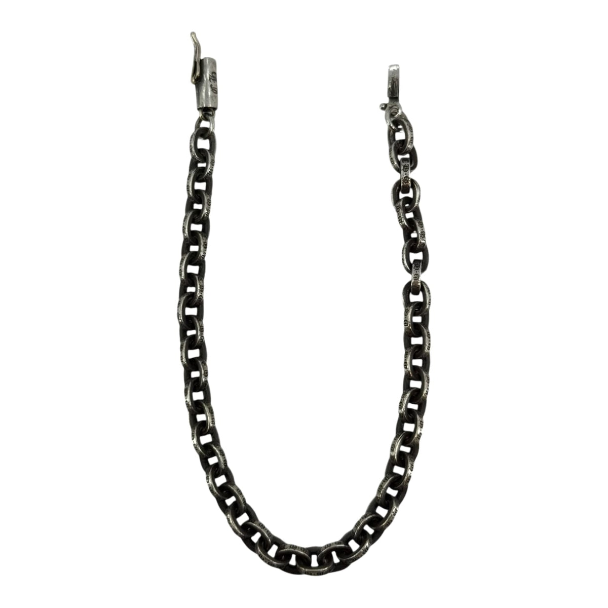 Chrome Hearts Silver Paper Chain Bracelet - 7 Inches