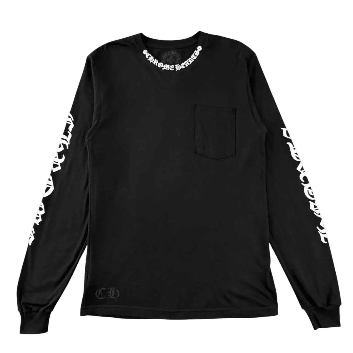 Chrome Hearts Neck Logo Long-Sleeve T-Shirt Black