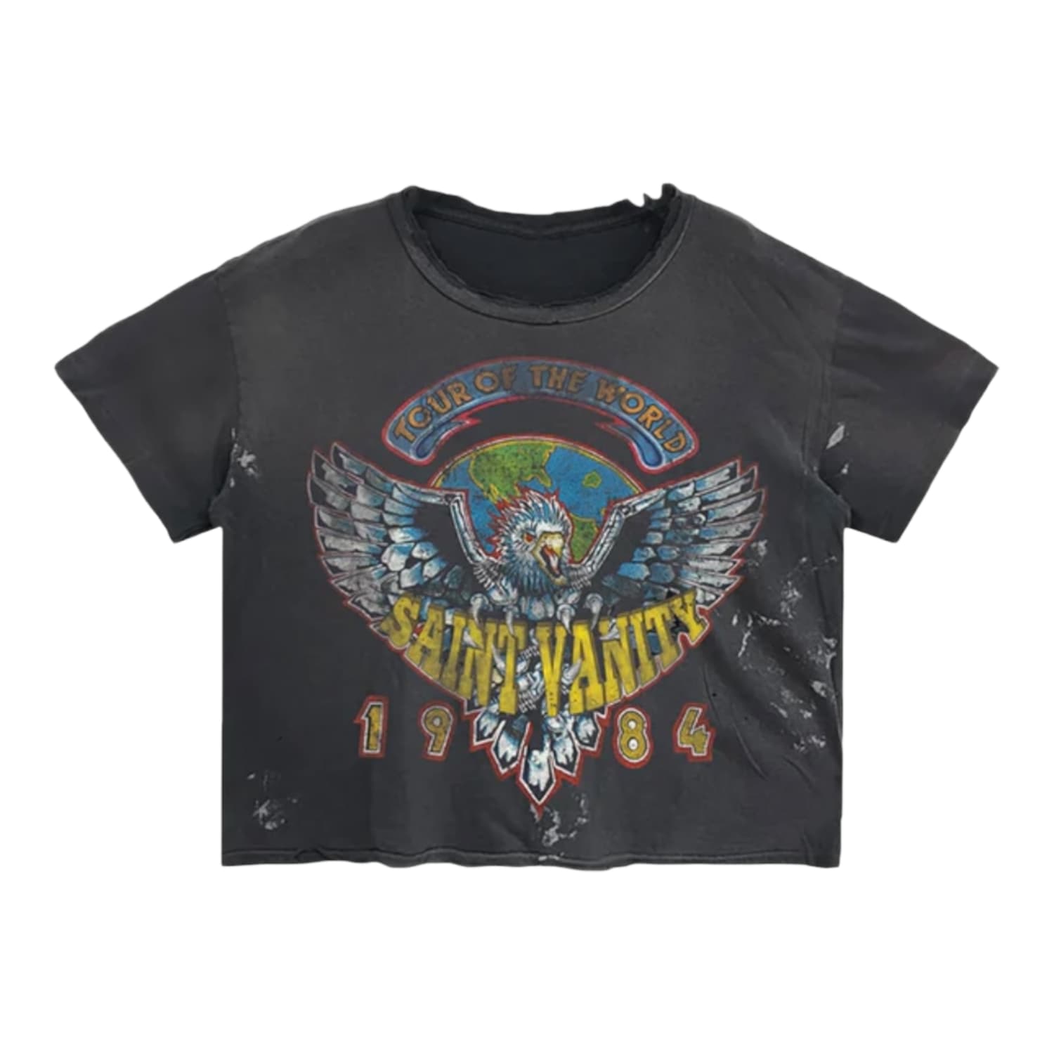 Saint Vanity Women's 1984 Tee Vintage Black