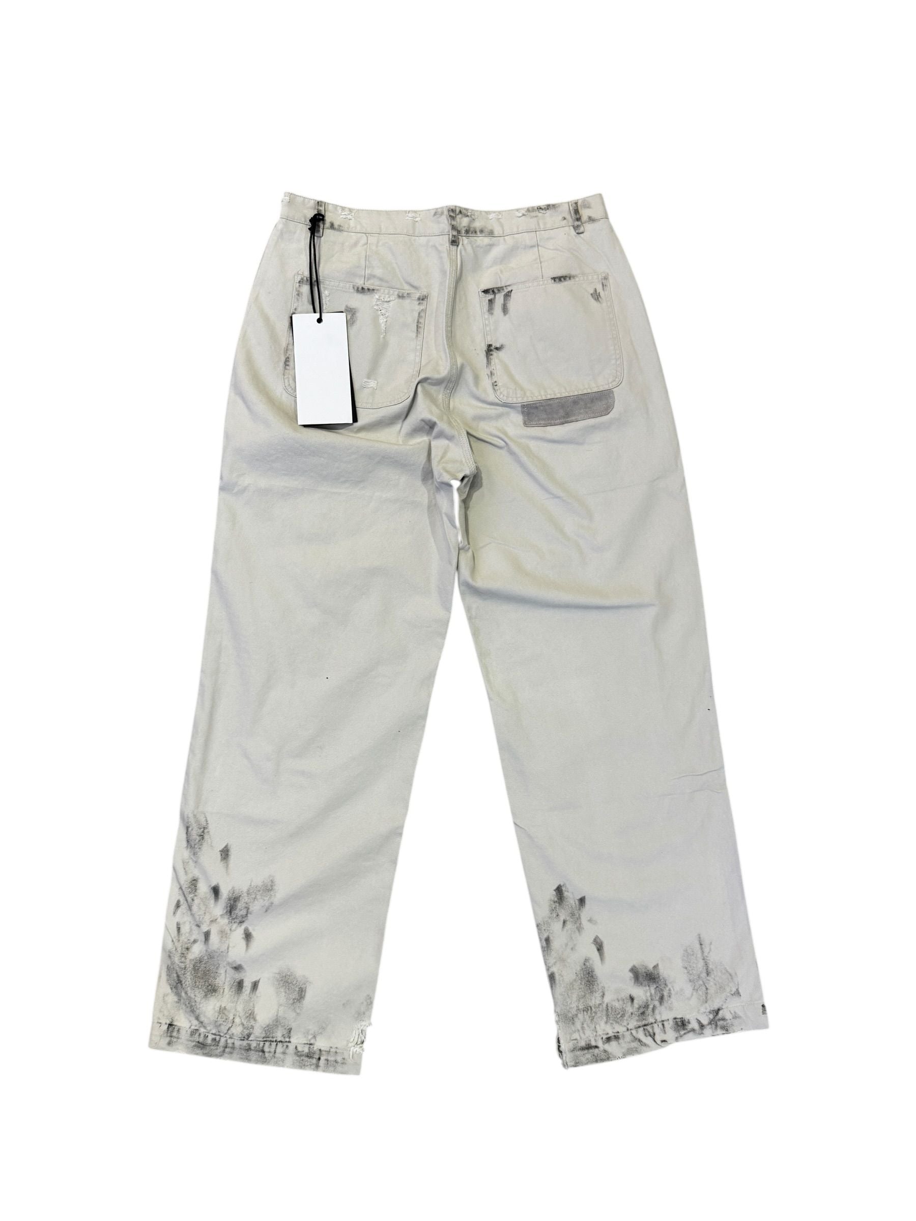 Richill Melancholy Dirty Suede Panelled Straight Trouser