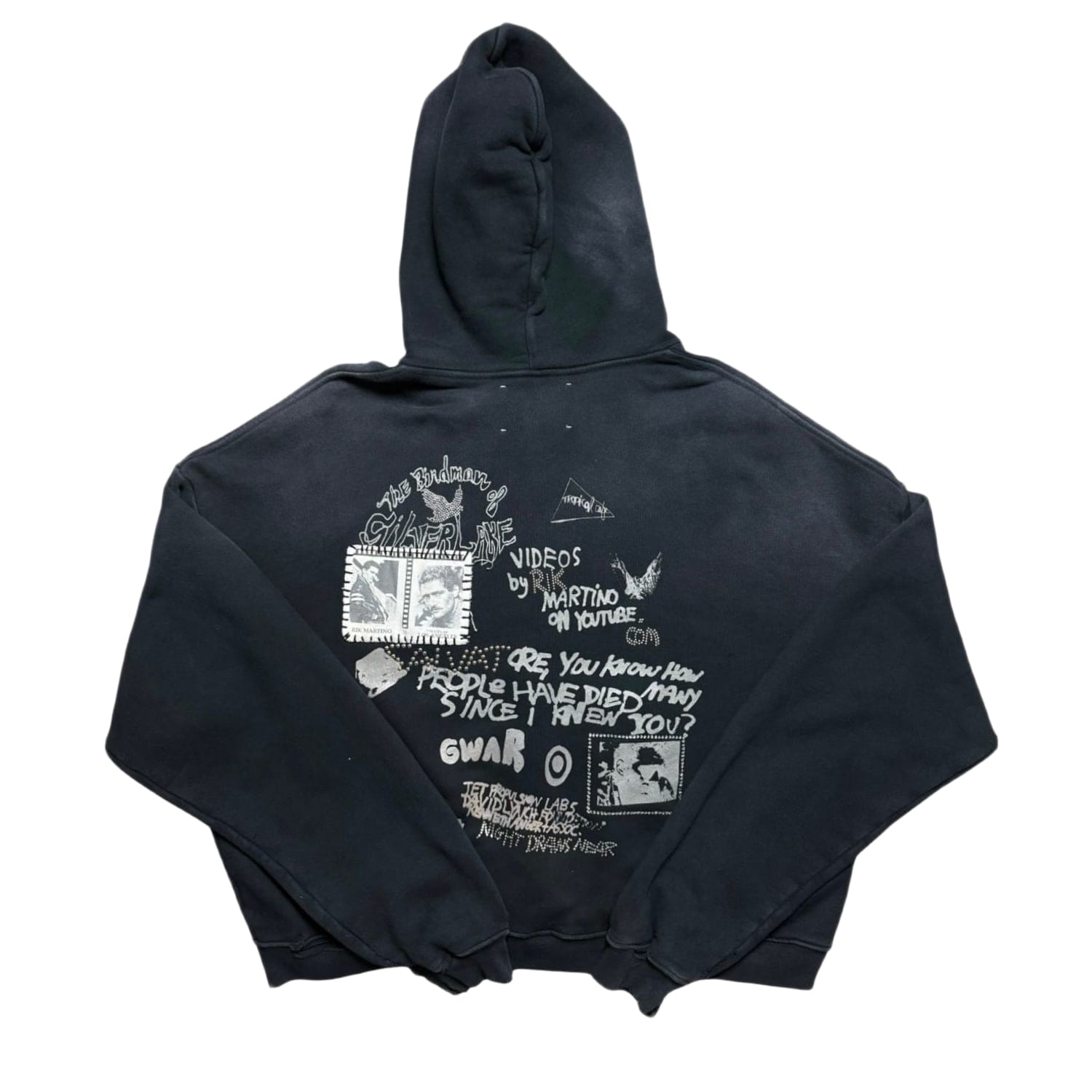 Paly Hollywood Birdman of Silver Lake Zip Up Hoodie Navy Blue