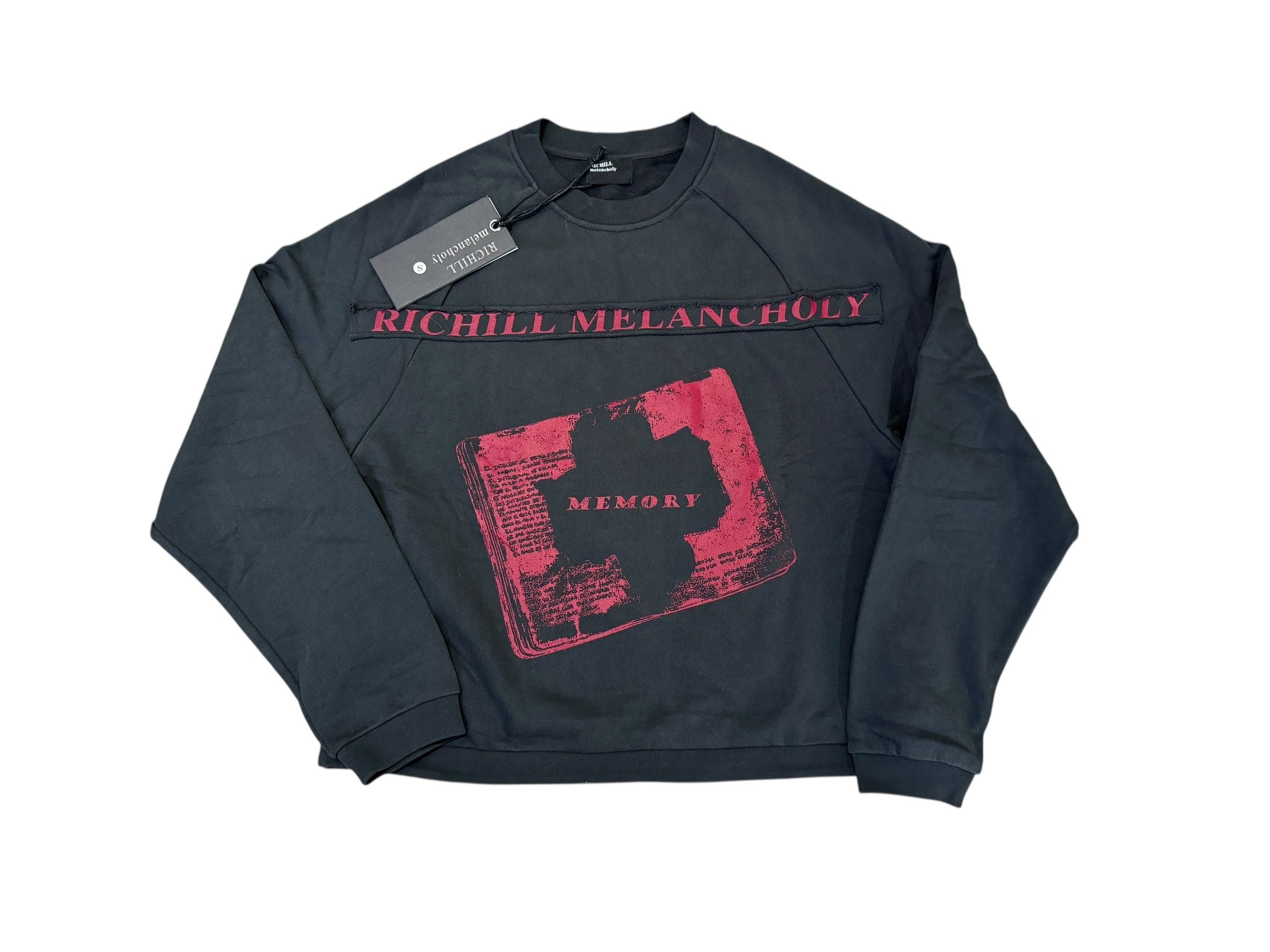 Richill Melancholy Bible Patch Crewneck Black