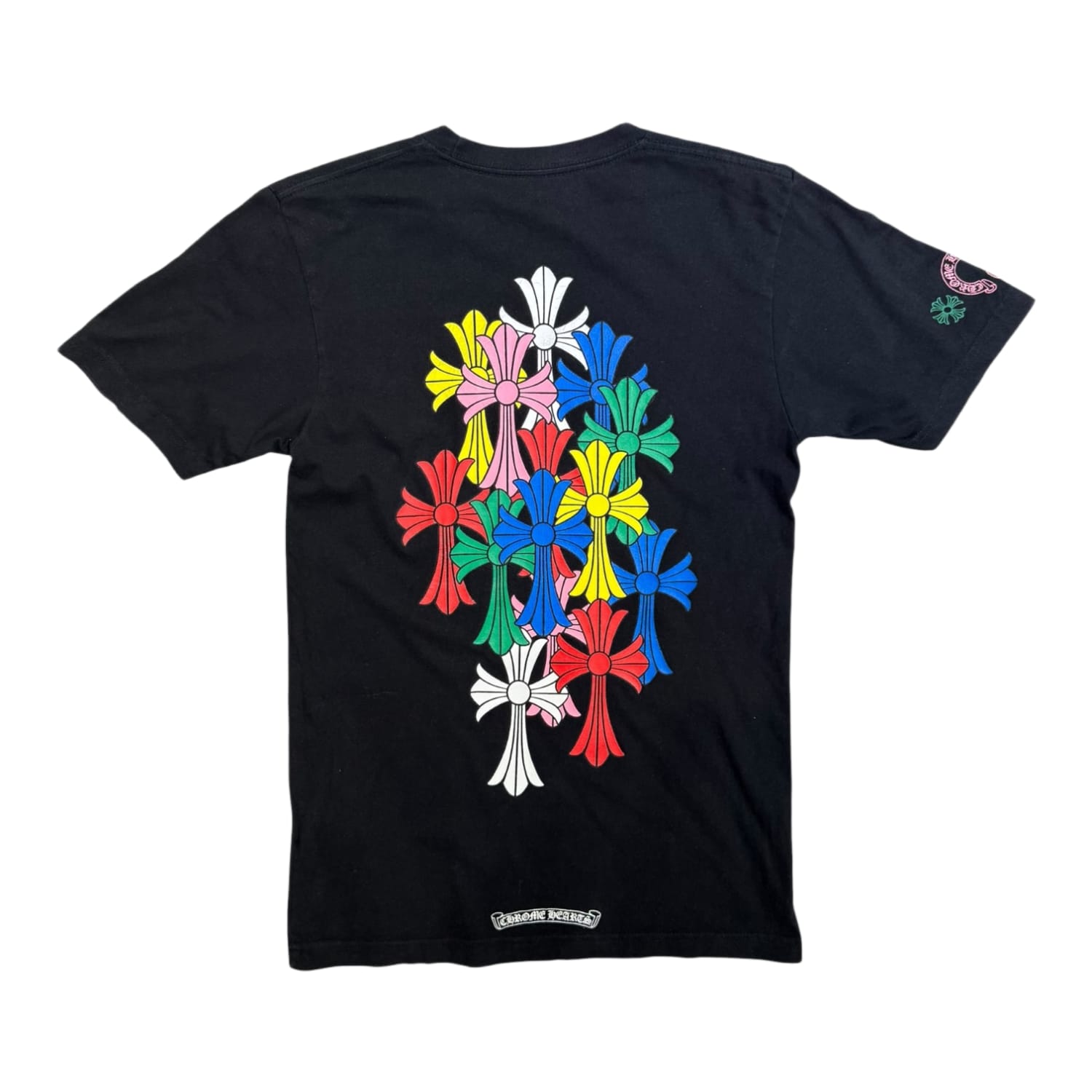Chrome Hearts Multi Color Cross Cemetery T-shirt Black