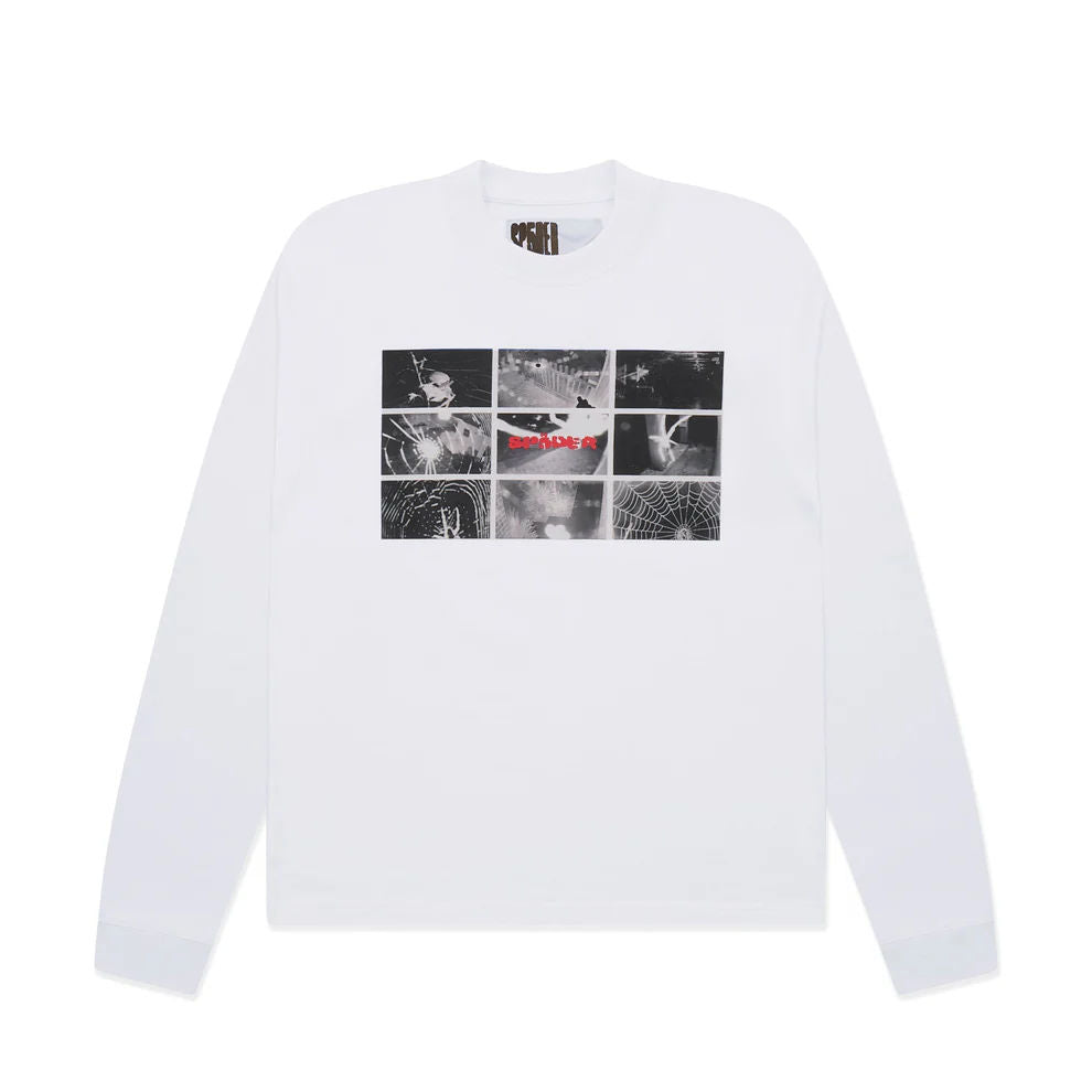 Sp5der Web Monitor L/S Heavyweight Tee White