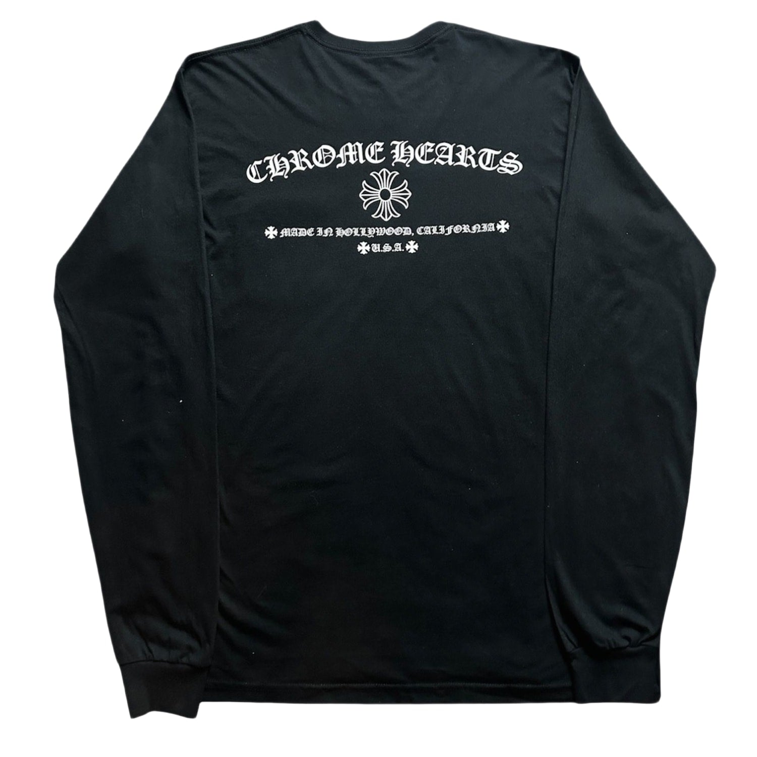 Chrome Hearts Plus Made In Hollywood Vintage Long Sleeve Pocket T-Shirt