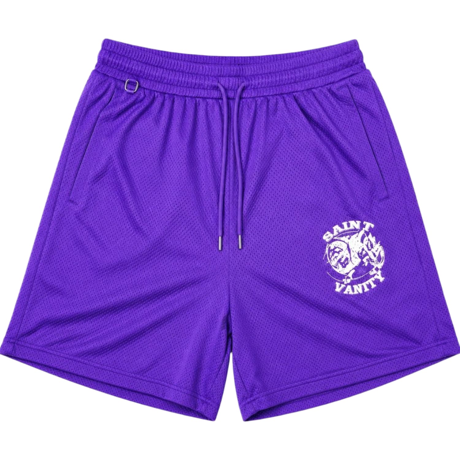 Saint Vanity Mesh Shorts Purple