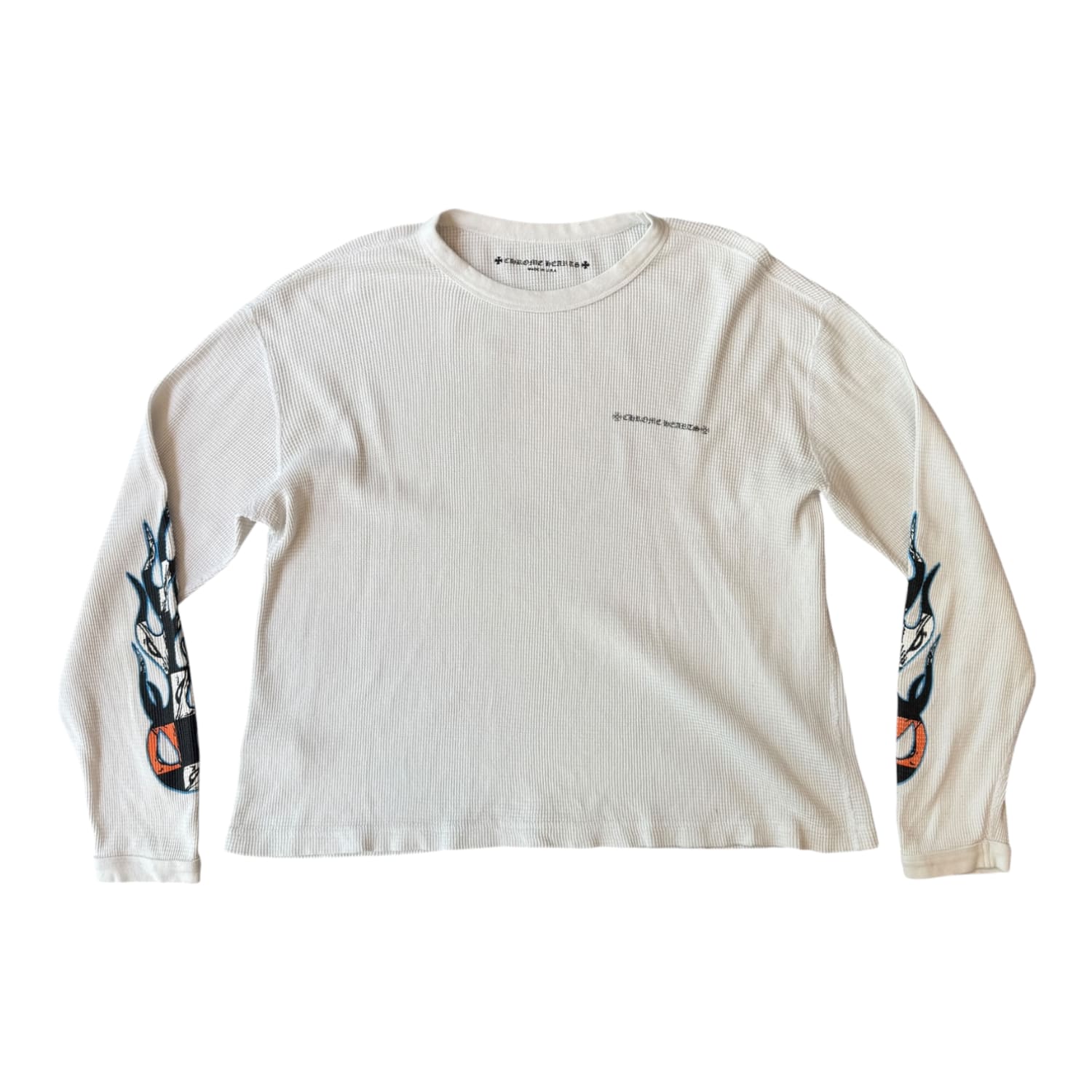 Chrome Hearts Matty Boy Sinister Thermal L/S T-shirt White