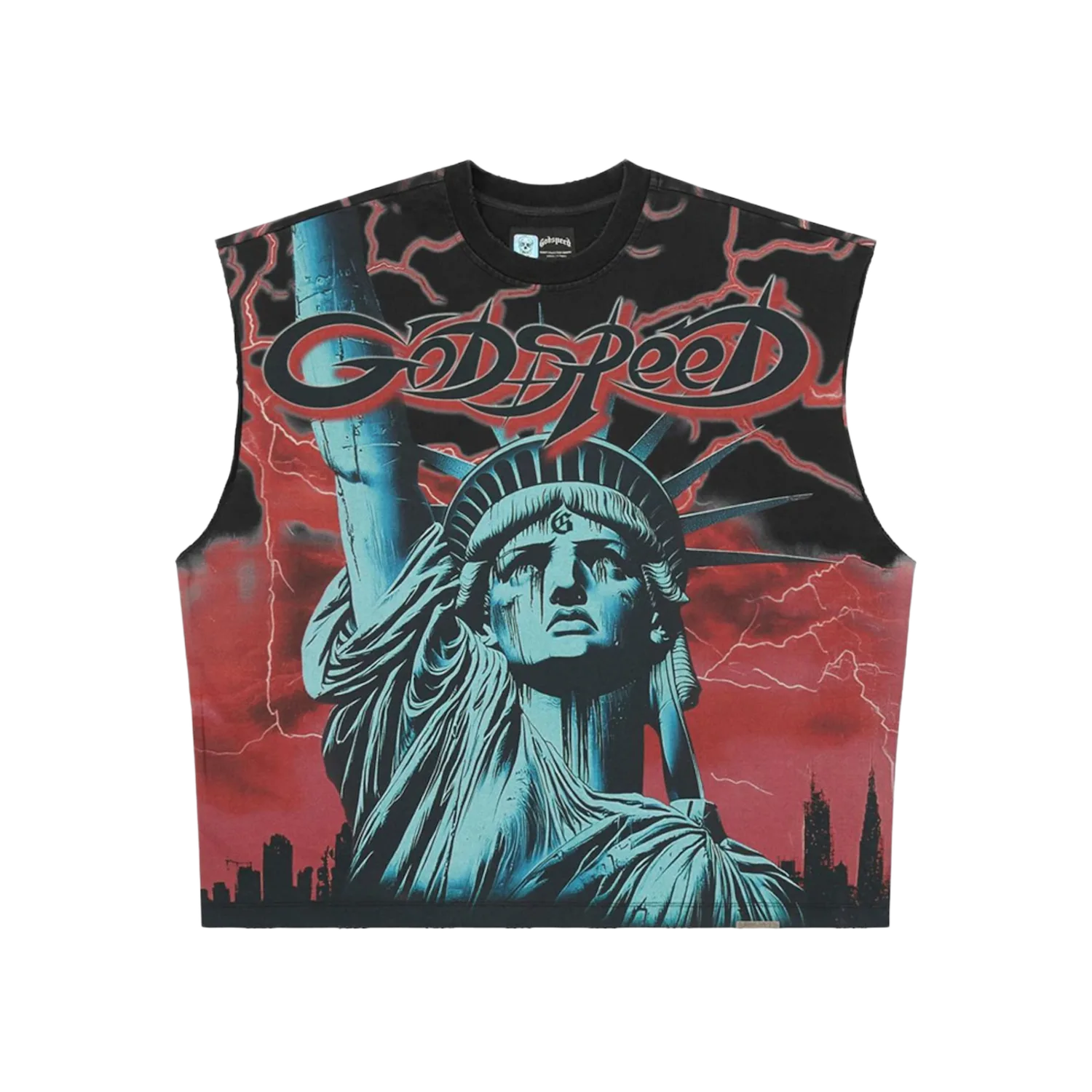 Godspeed Voltage Sleeveless T-shirt Red