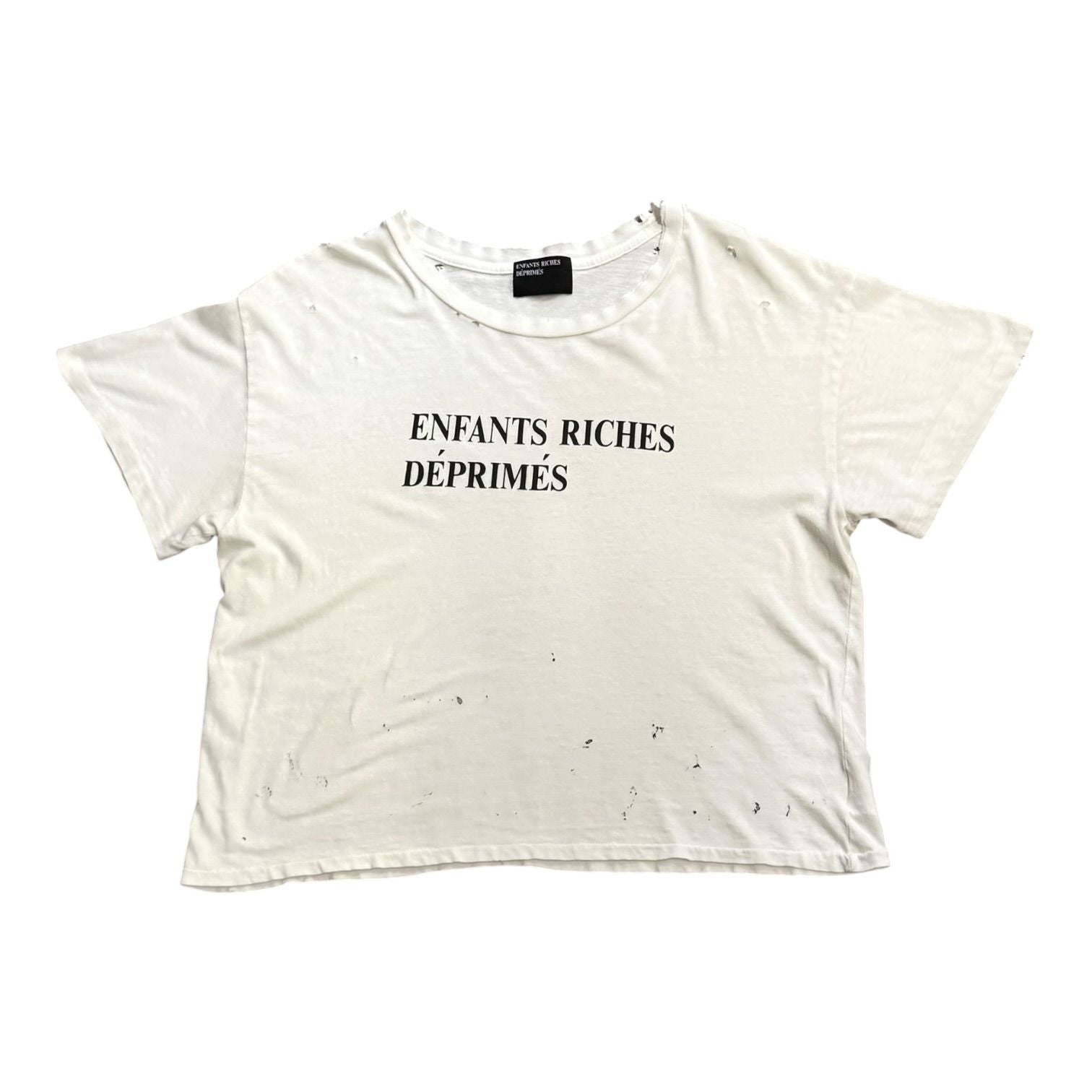 Enfants Riches Déprimés Classic Logo T-Shirt Faded Cream/Black