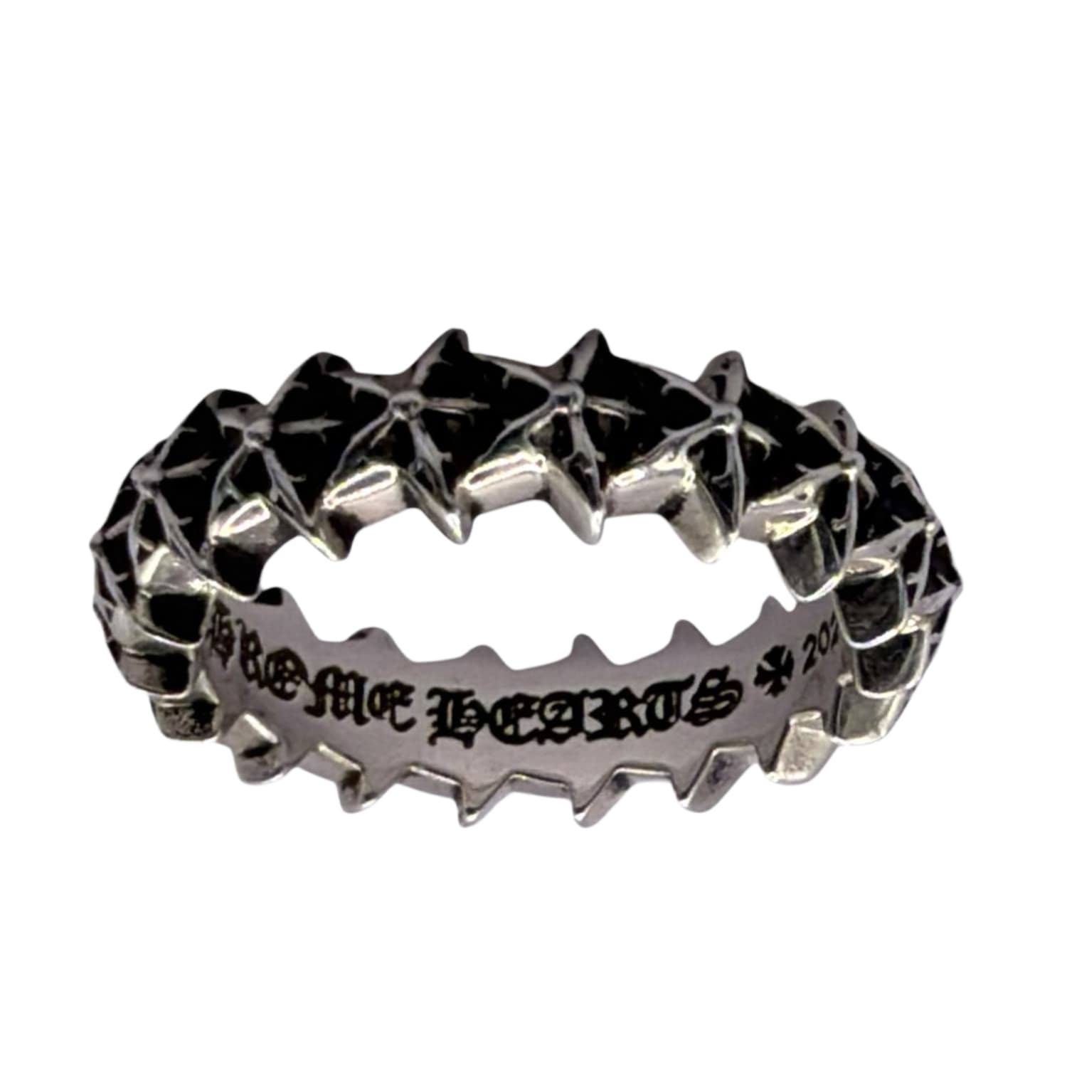 Chrome Hearts Star Band Ring Silver - Size 9