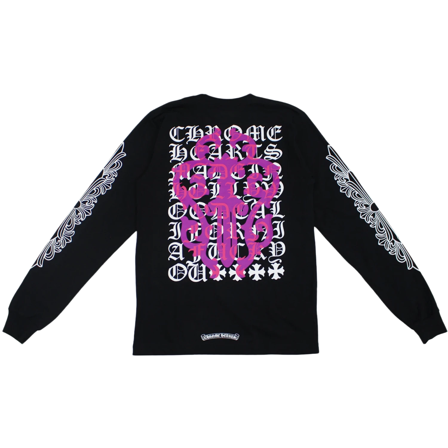 Chrome Hearts Eye Chart Dagger Longsleeve T-shirt Black