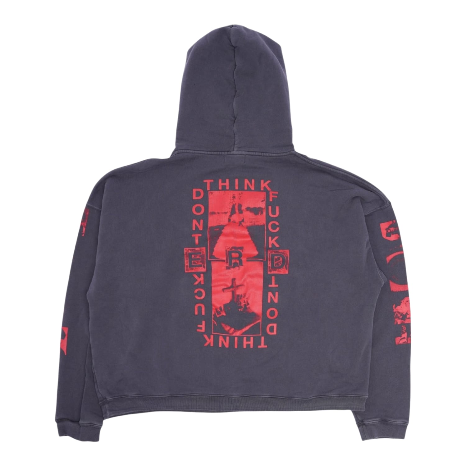 Enfants Riches Déprimés Lips Hoodie Faded Burgundy