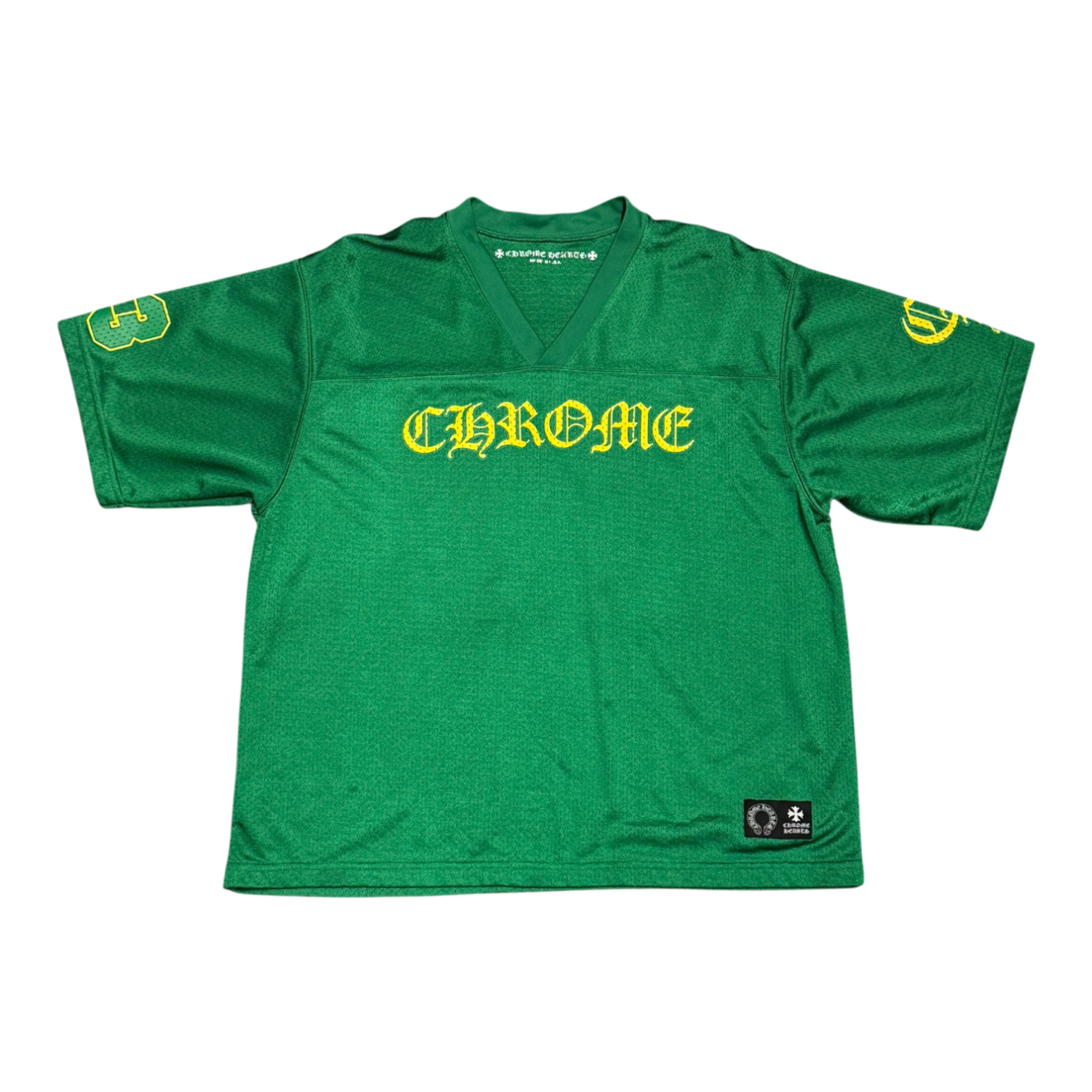 Chrome Hearts Sports Mesh Warm Up Short Sleeve Jersey Green