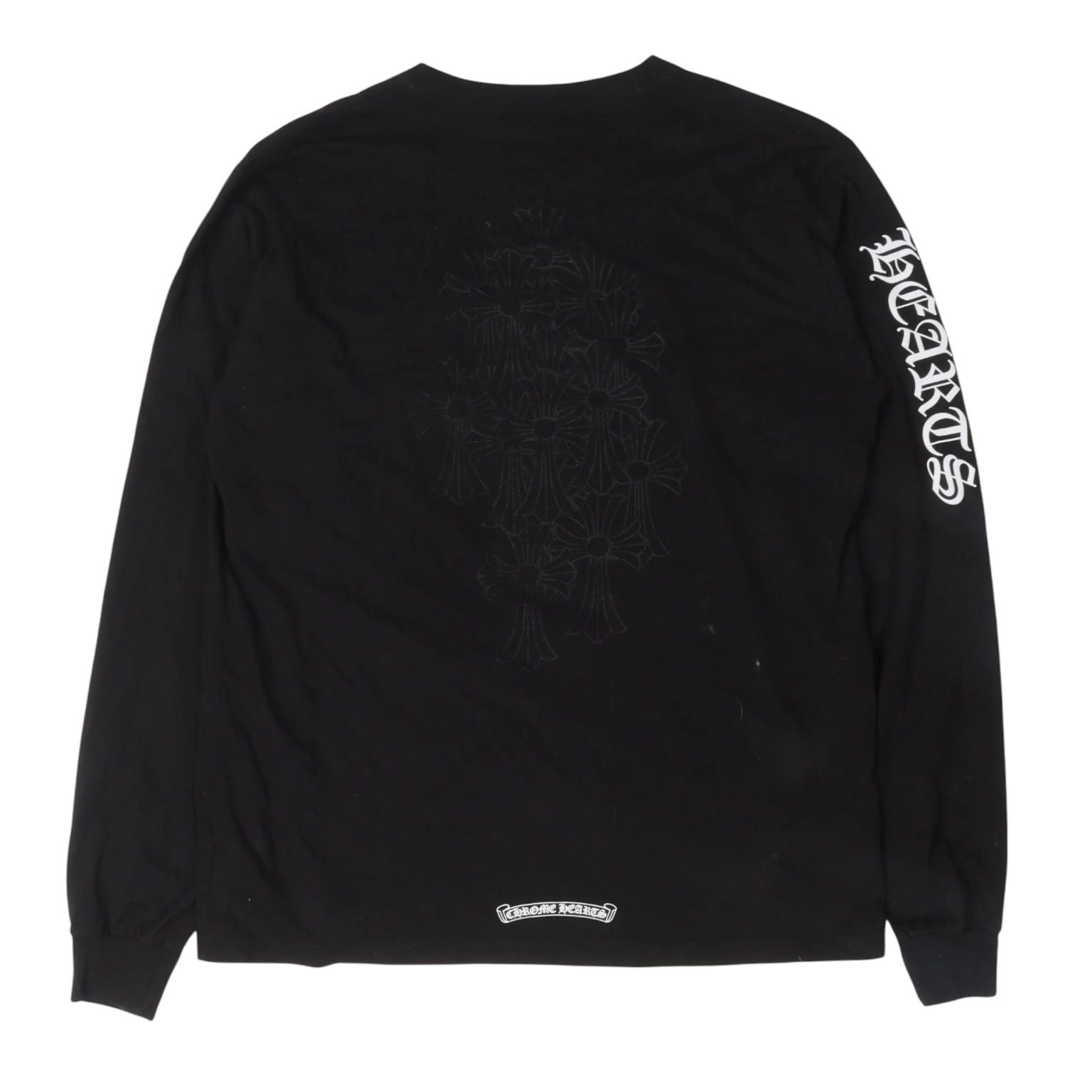 Chrome Hearts Cemetery Cross Long Sleeve Pocket T-Shirt