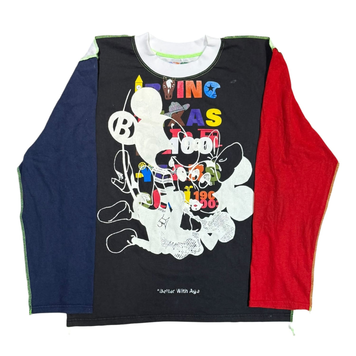 Better With Age Gently Reversible Long Sleeve Shirt Navy/Red