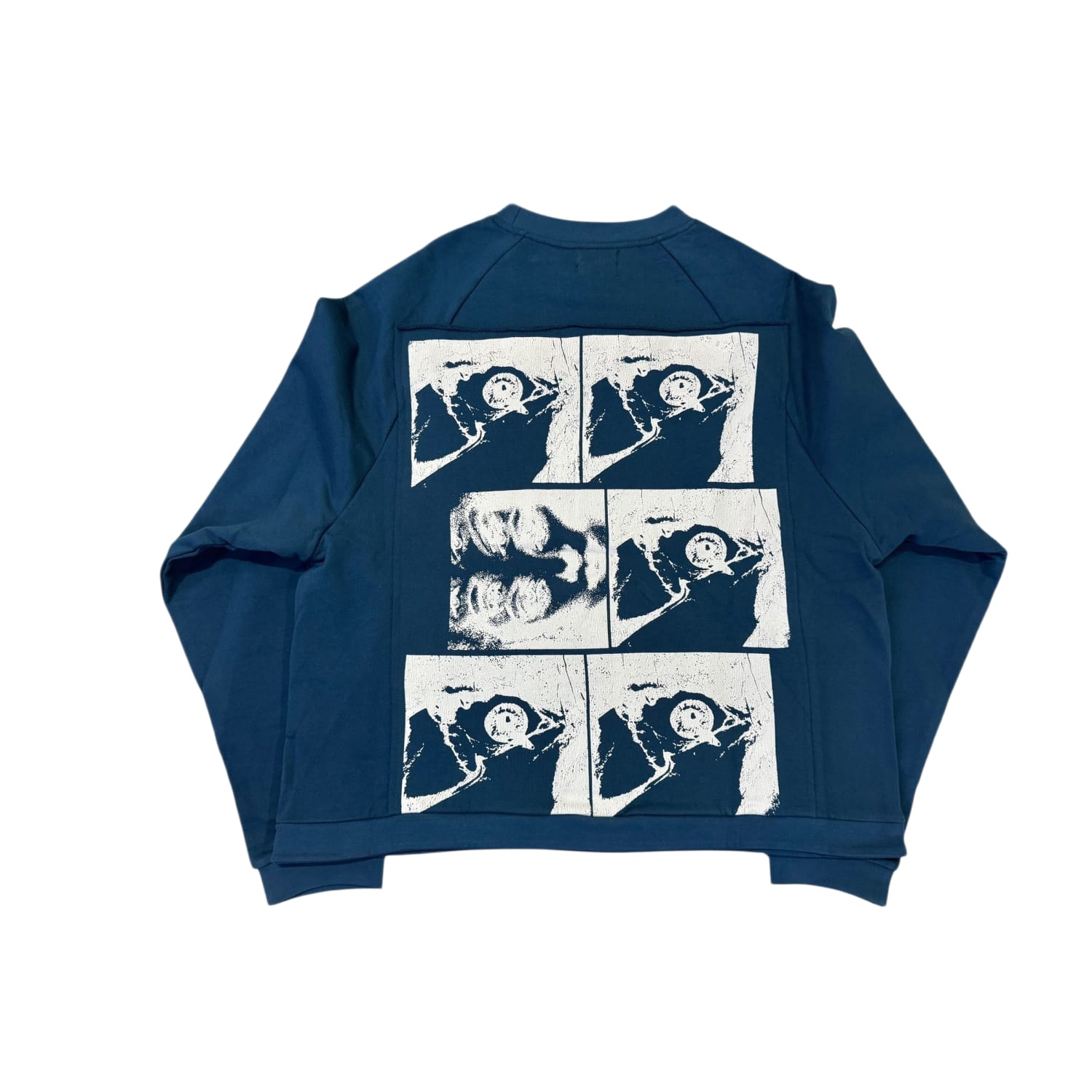 Richill Melancholy Bible Patch Crewneck Blue