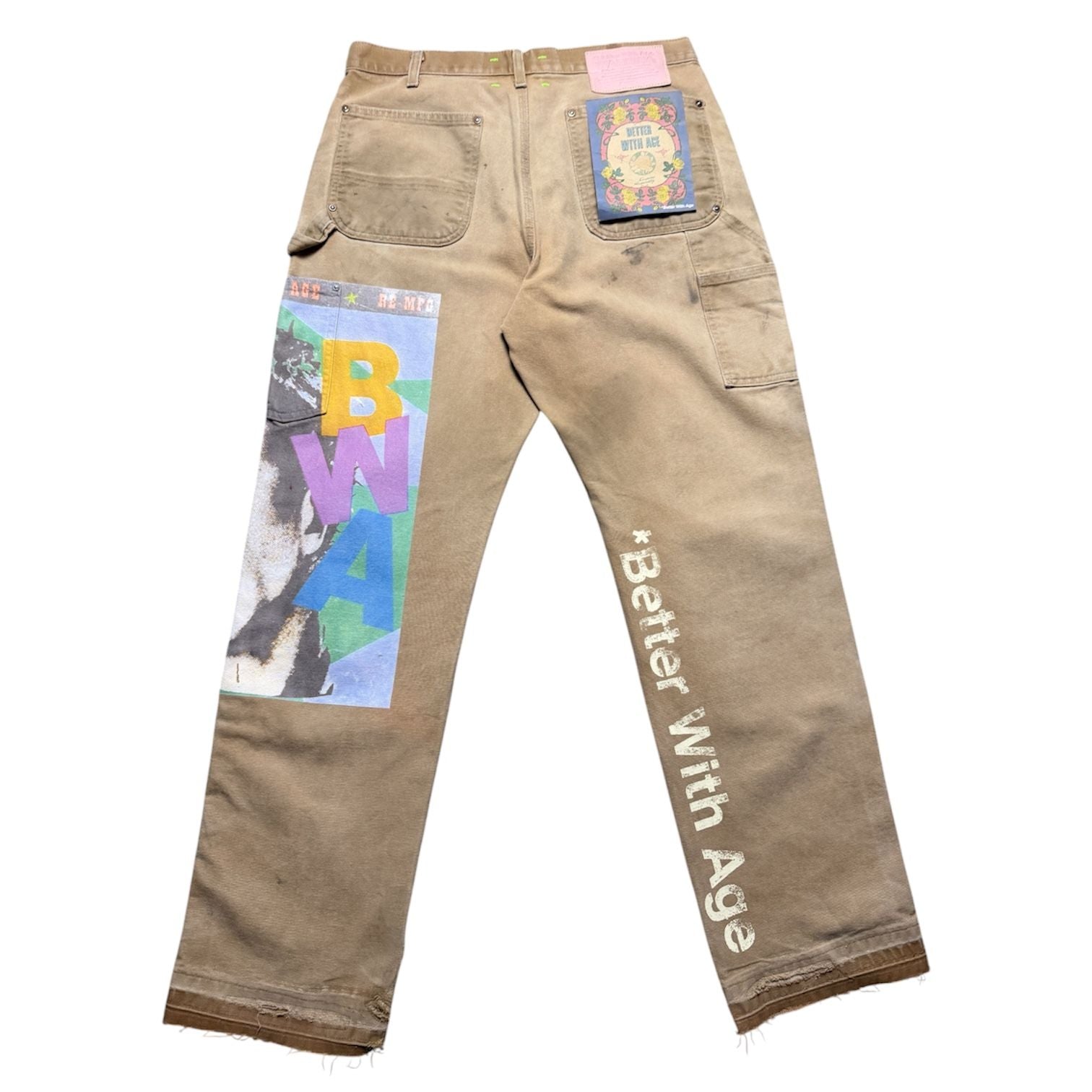 Better With Age Knucklehead Double Knee Carhartt Pants Khaki
