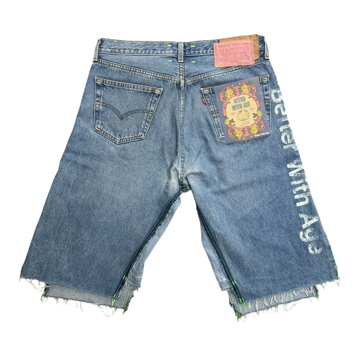 Better With Age Clementine Double-Wide Long Denim Short
