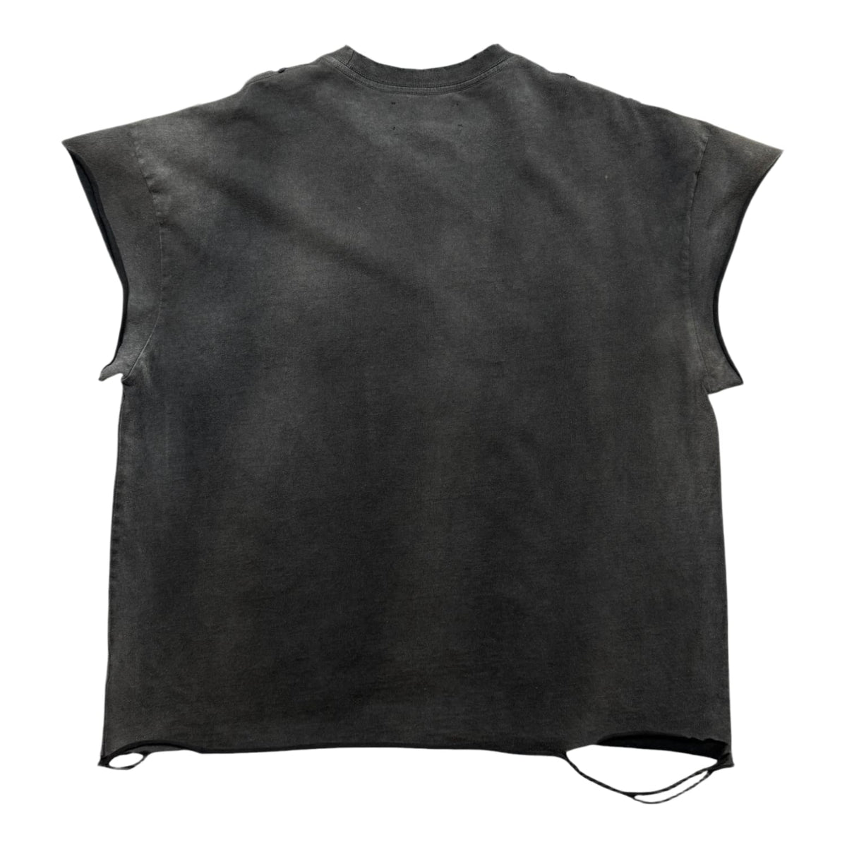 Satoshi Nakamoto Smiley Cutoff Tee Black