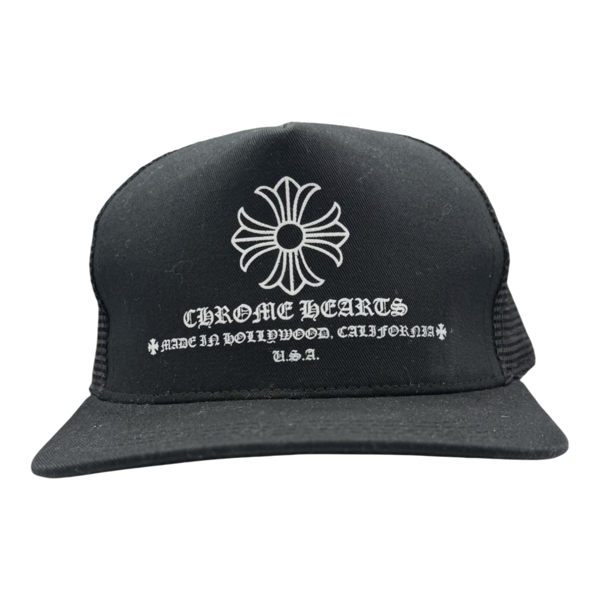 Chrome Hearts Plus Cross Trucker Hat Black