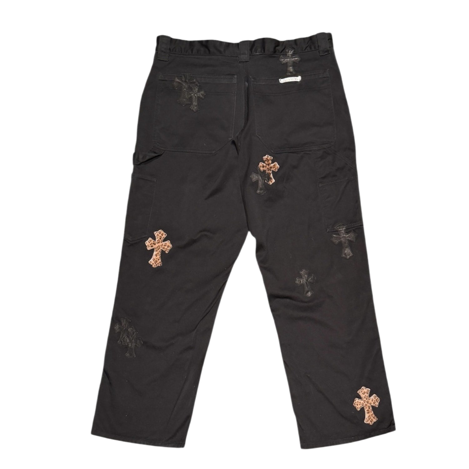 Chrome Hearts Double Knee Carpenter Cheetah Pants