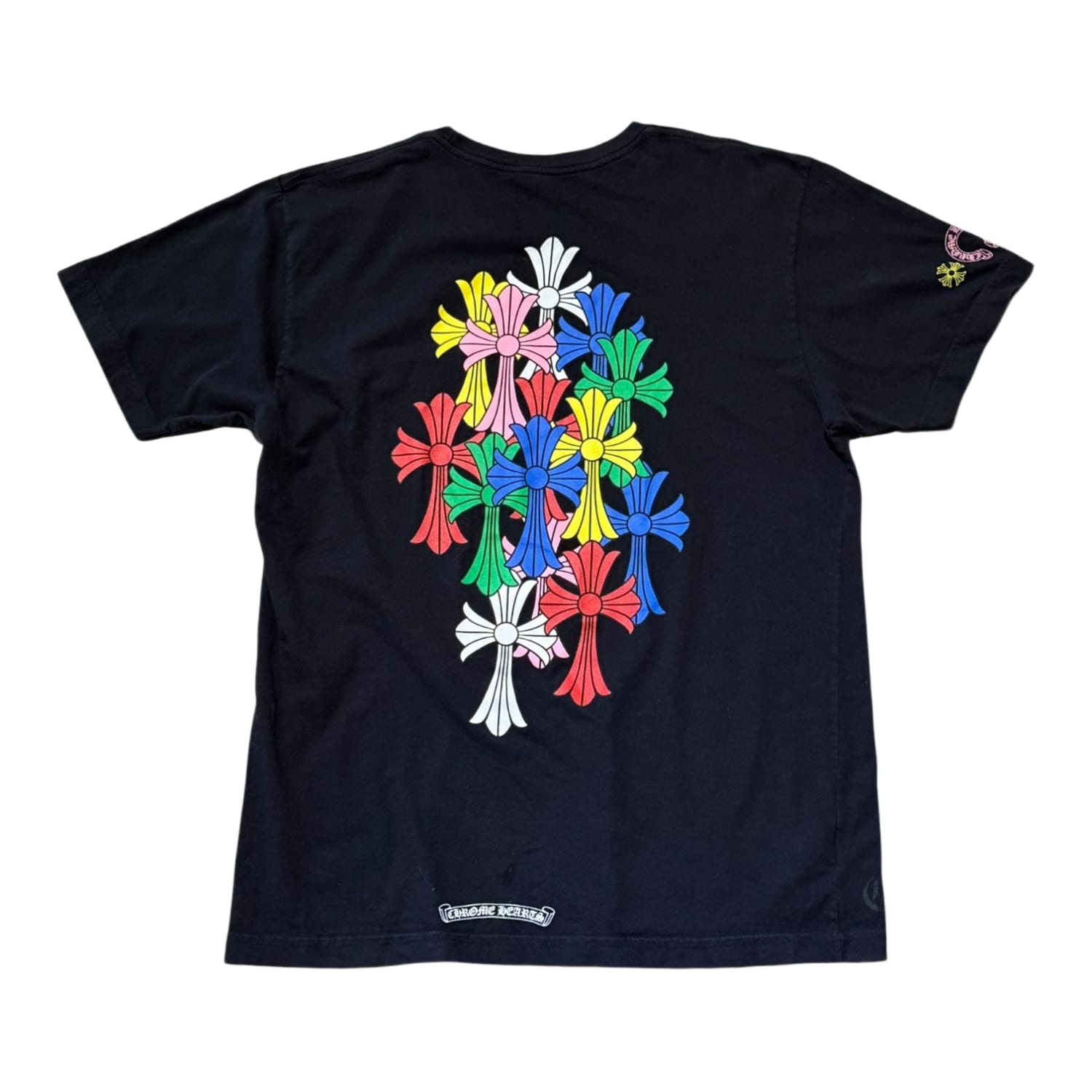 Chrome Hearts Multi Color Cross Cemetery T-shirt Black