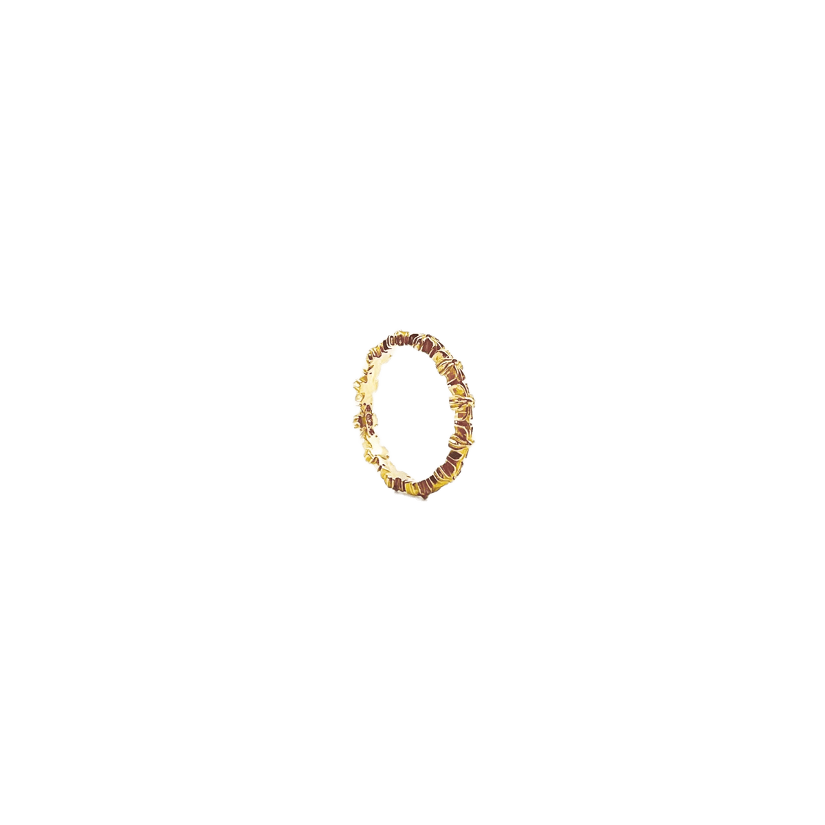 Chrome Hearts 22K Gold Tiny E Ring - US Size 7