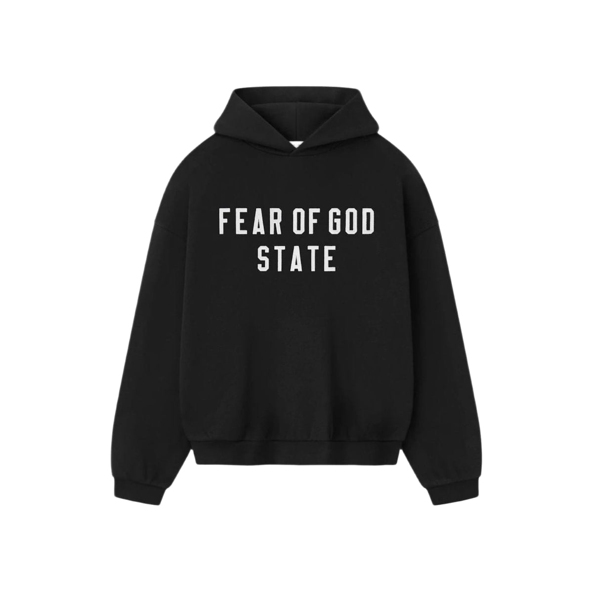 Fear of God Essentials 90's Fleece Hoodie Jet Black