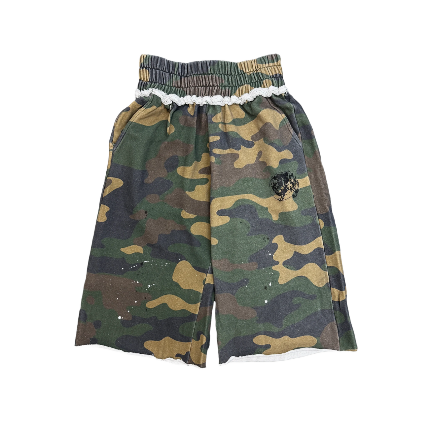 Saint Vanity Camo Long Shorts