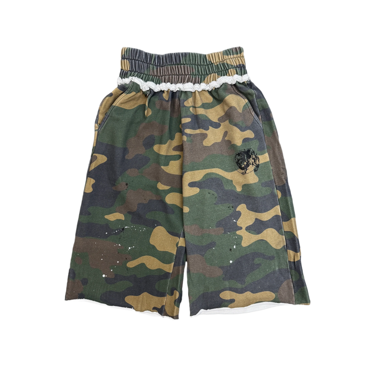 Saint Vanity Camo Long Shorts