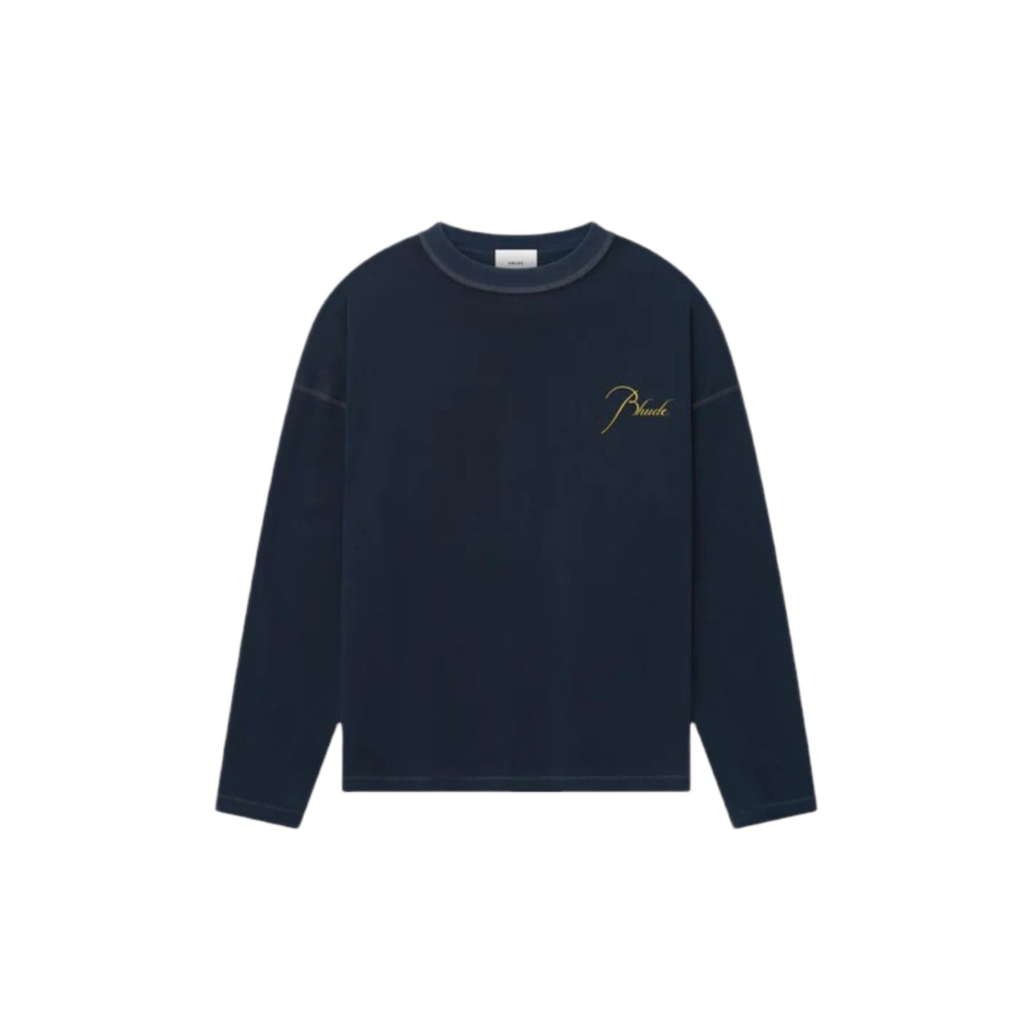 Rhude Classique Reverse L/S Tee Navy