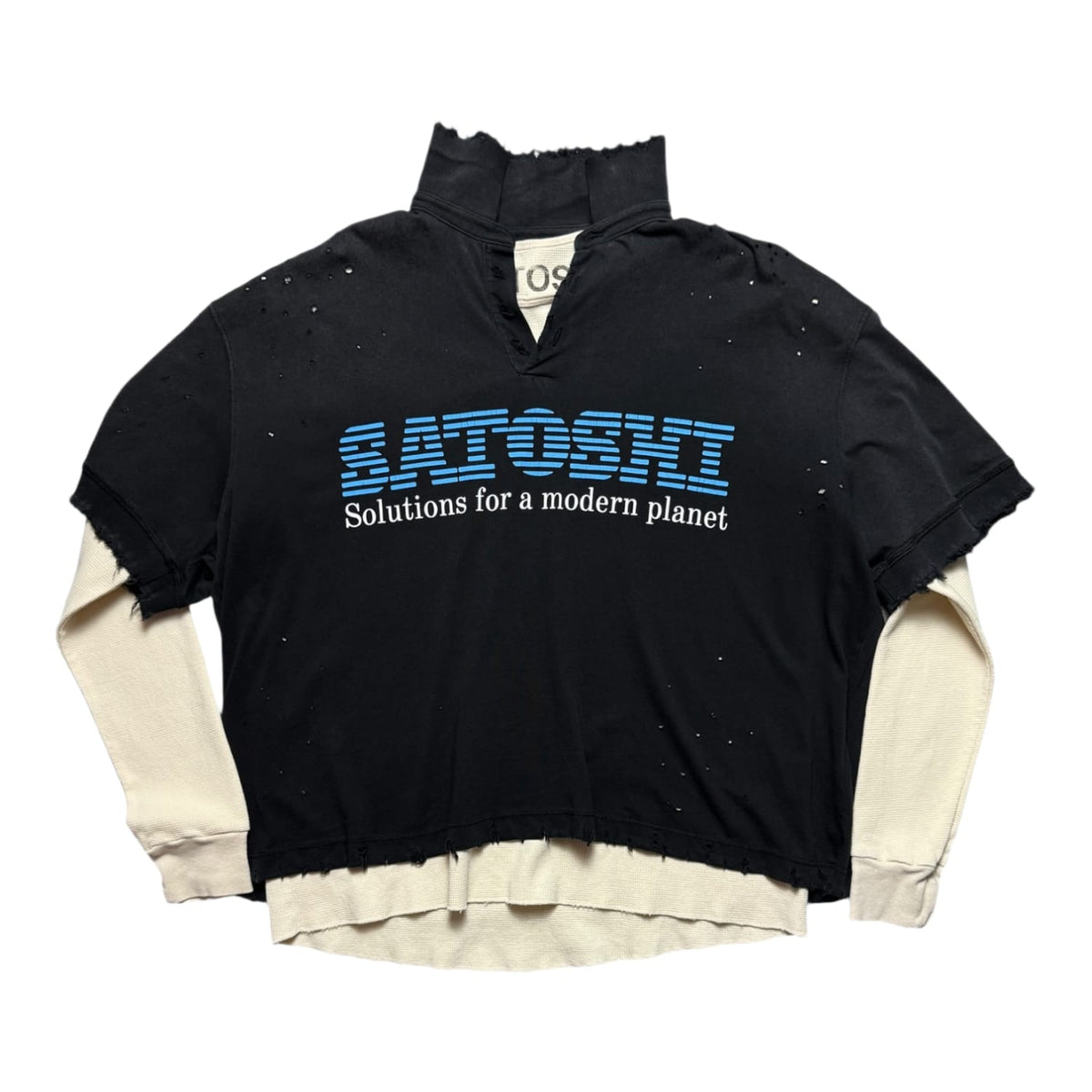 Satoshi Nakamoto Solution Thermal Long Sleeve Polo Shirt