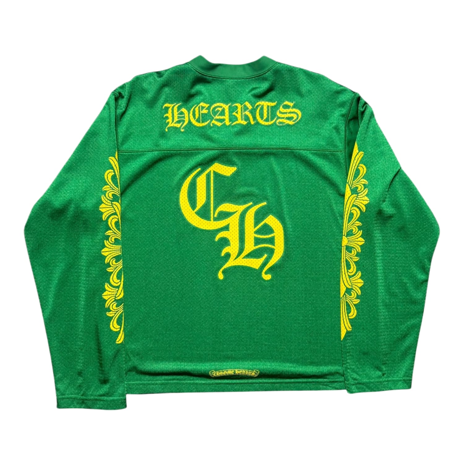Chrome Hearts Sports Mesh Warm Up Jersey Green/Yellow