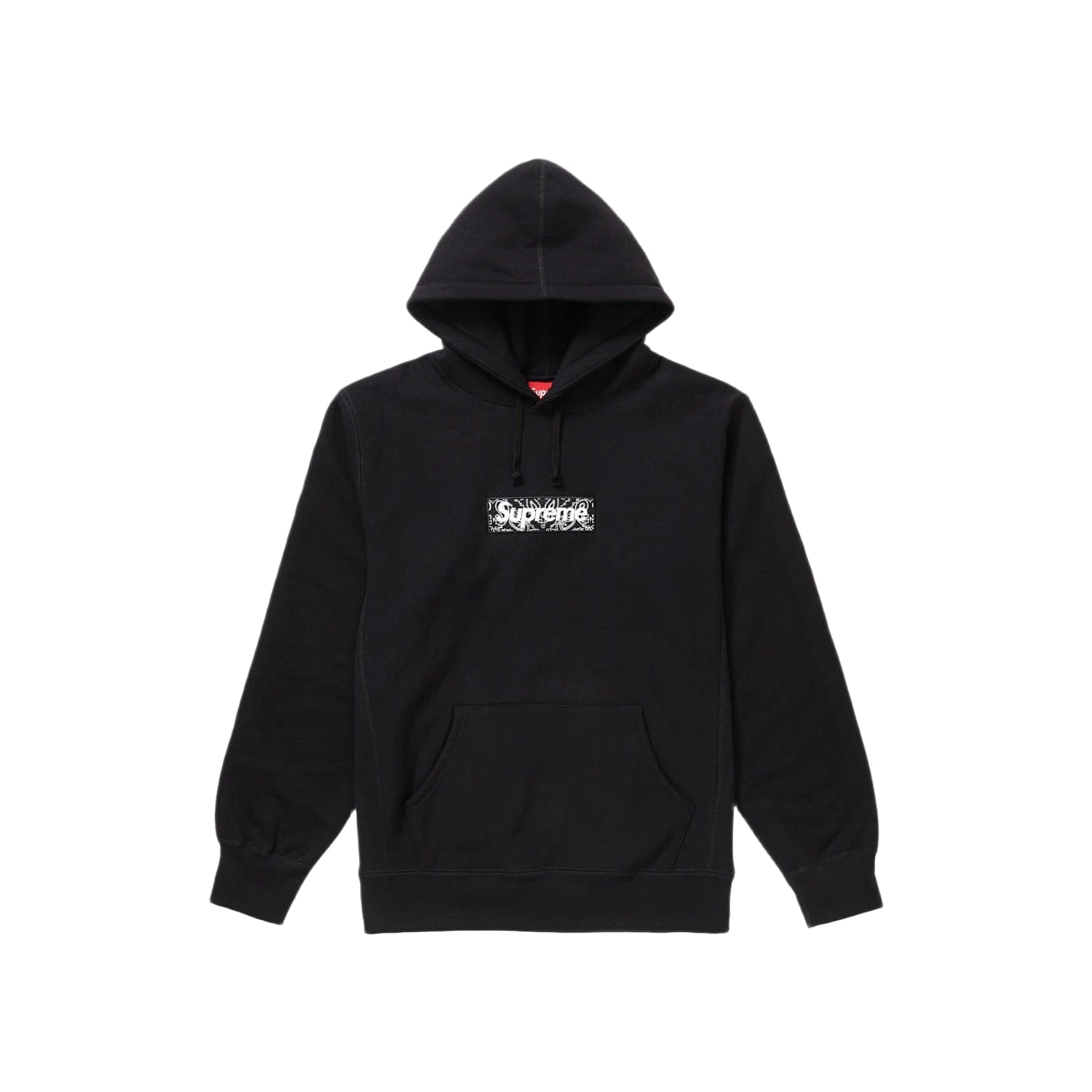 Supreme Bandana Box Logo Hooded Sweatshirt Black
