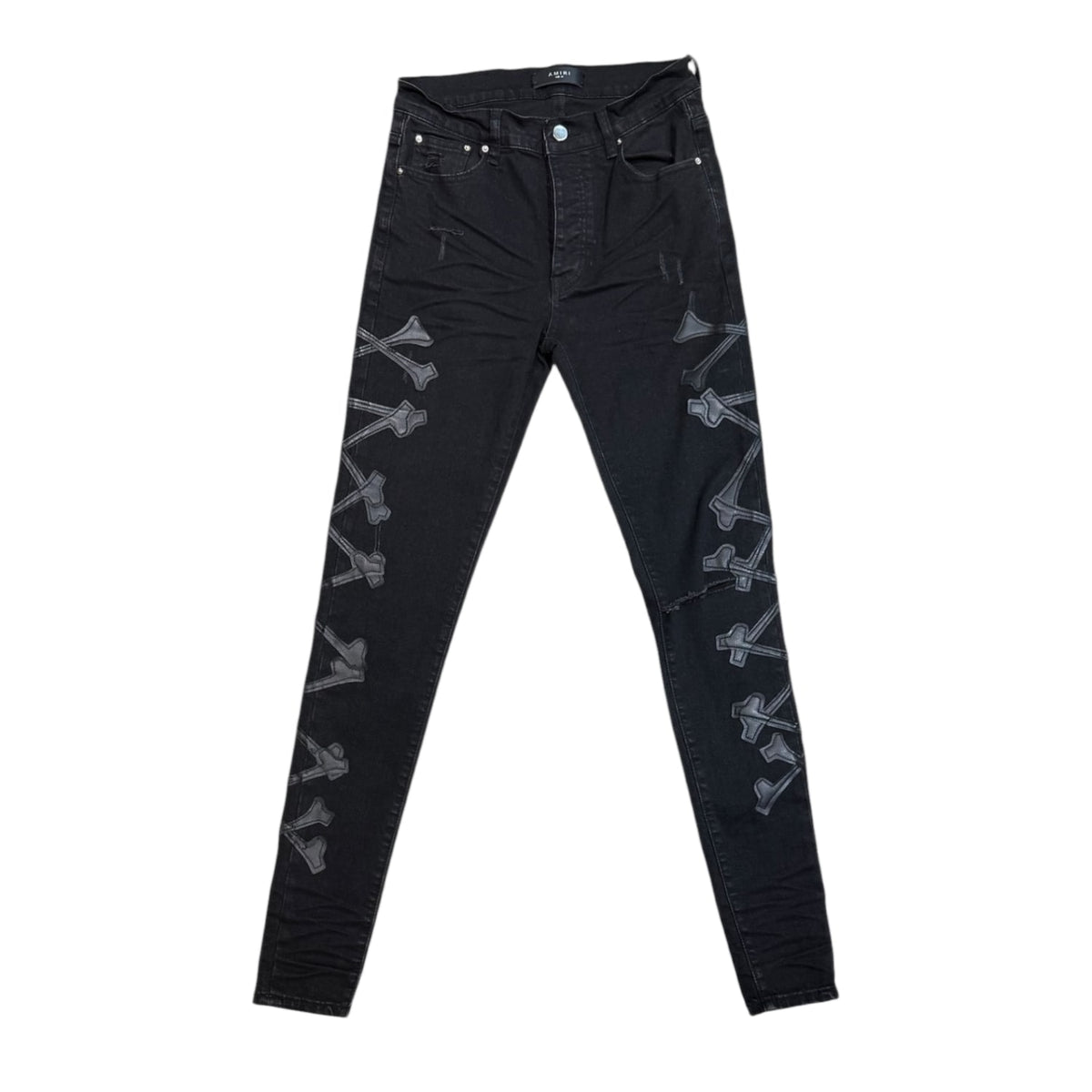 Amiri Bones Skinny Jeans Black