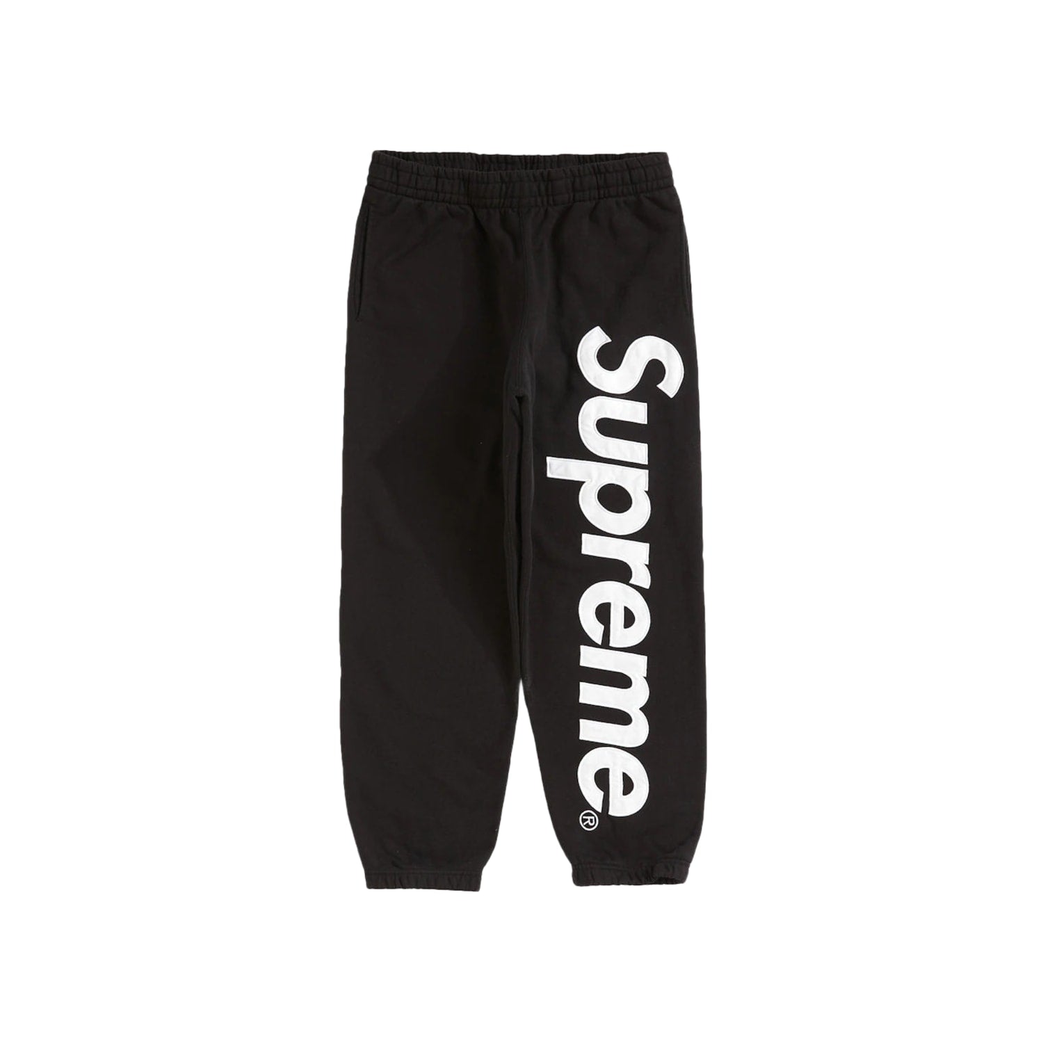 Supreme Satin Applique Sweatpant (SS26) Black