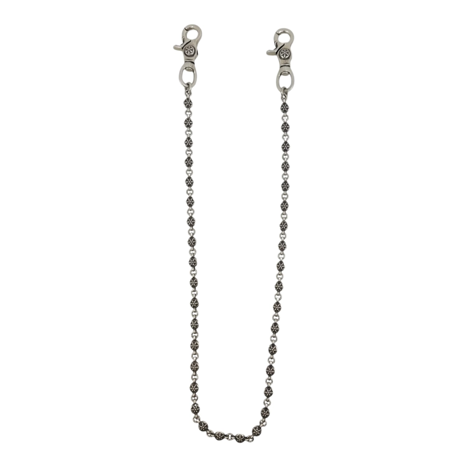 Chrome Hearts Silver XXL Crossball Wallet Chain