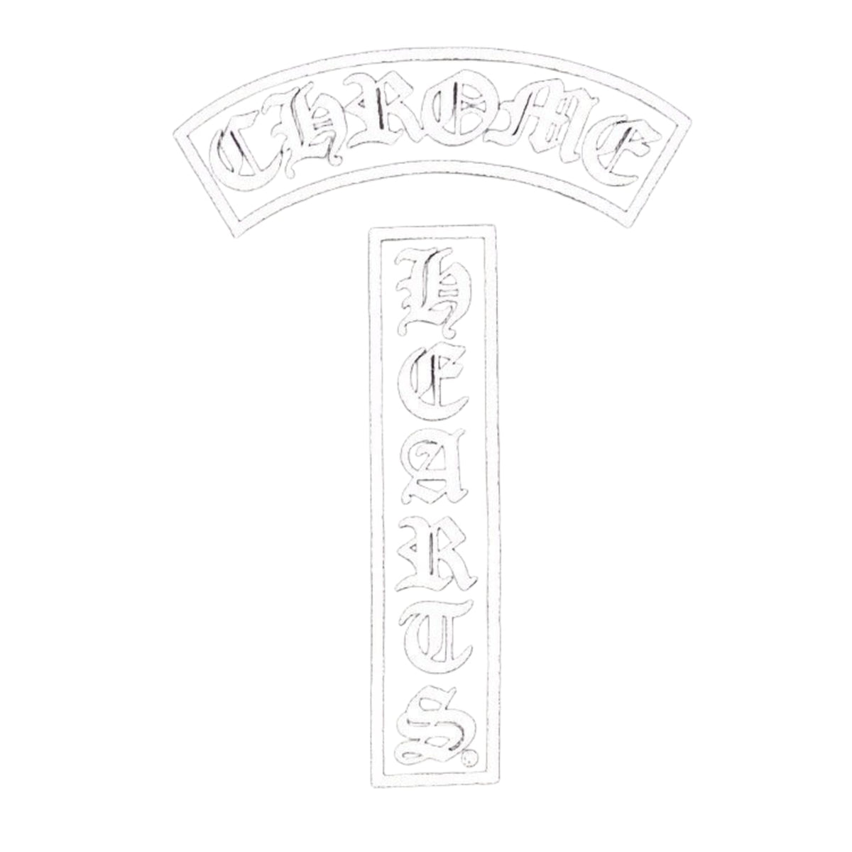 Chrome Hearts T Bar Logo USA Shoulder Hoodie 'Black'