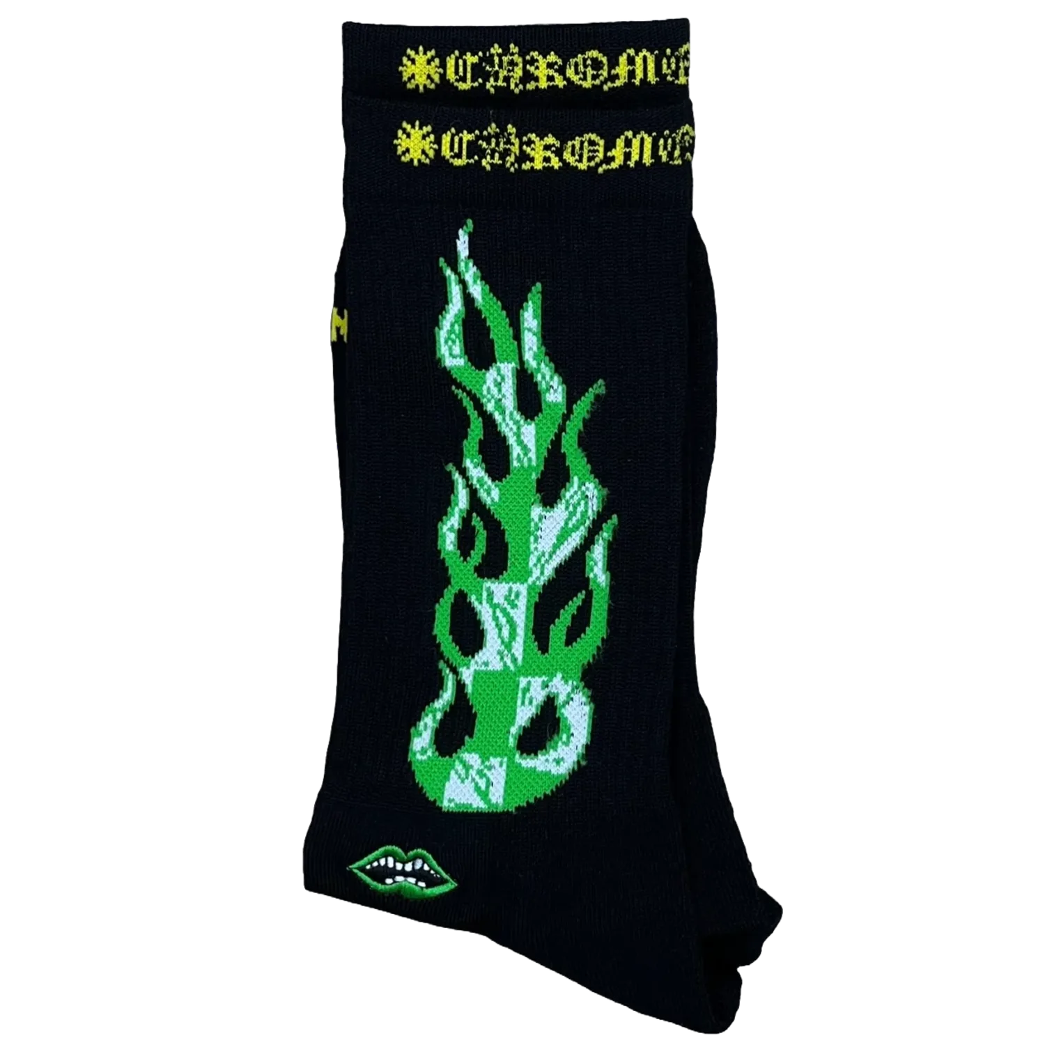 Chrome Heart X Matty Boy Flame Socks Black