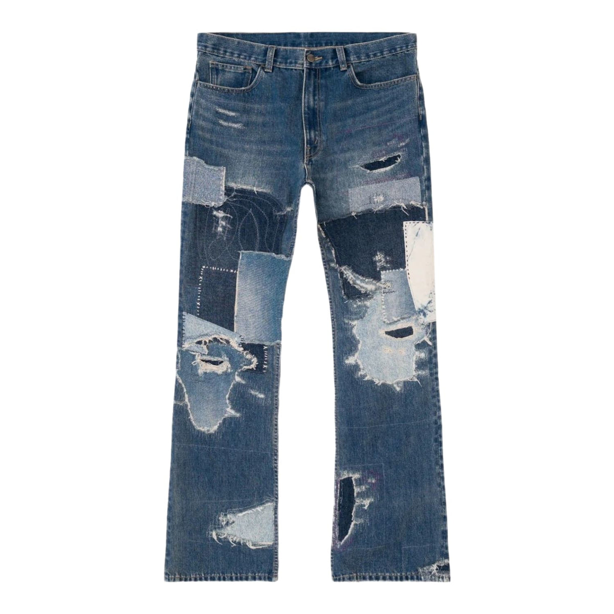 Bravest Studios Boro Denim Pants Blue