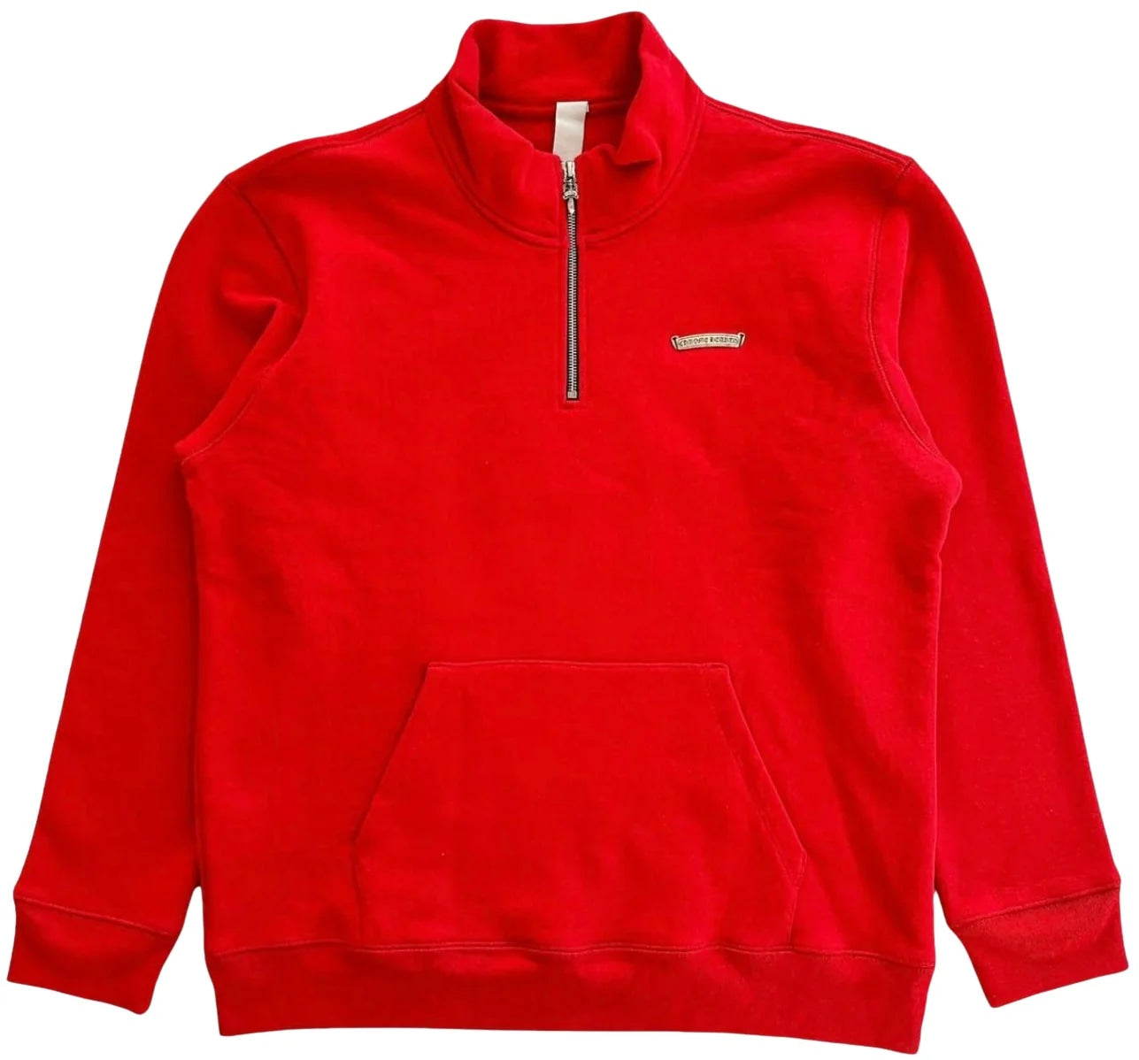 Chrome Hearts King Taco Embroidered Quarter Zip Red
