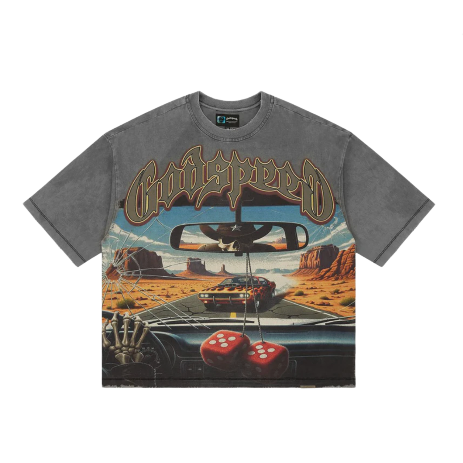 Godspeed On The Run II Grey T-Shirt