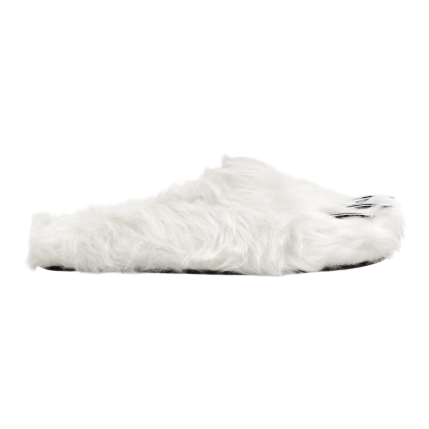 Bravest Studios Bear Claw Mule Slippers White