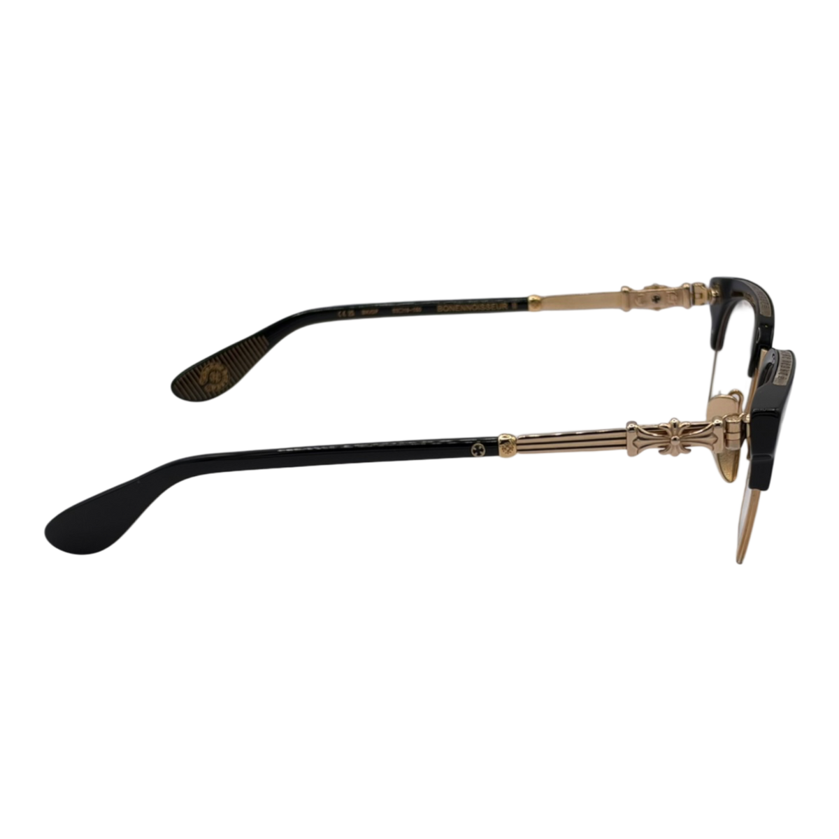 Chrome Hearts Bonennoisseur II Glasses Black/Gold