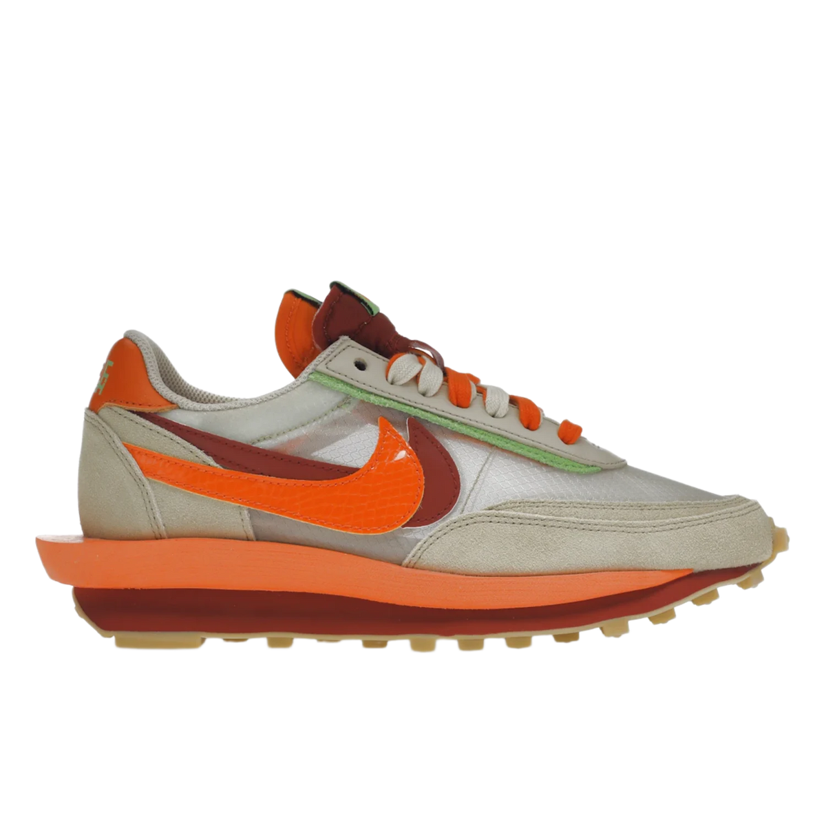 Nike LD Waffle sacai CLOT Kiss of Death Net Orange Blaze